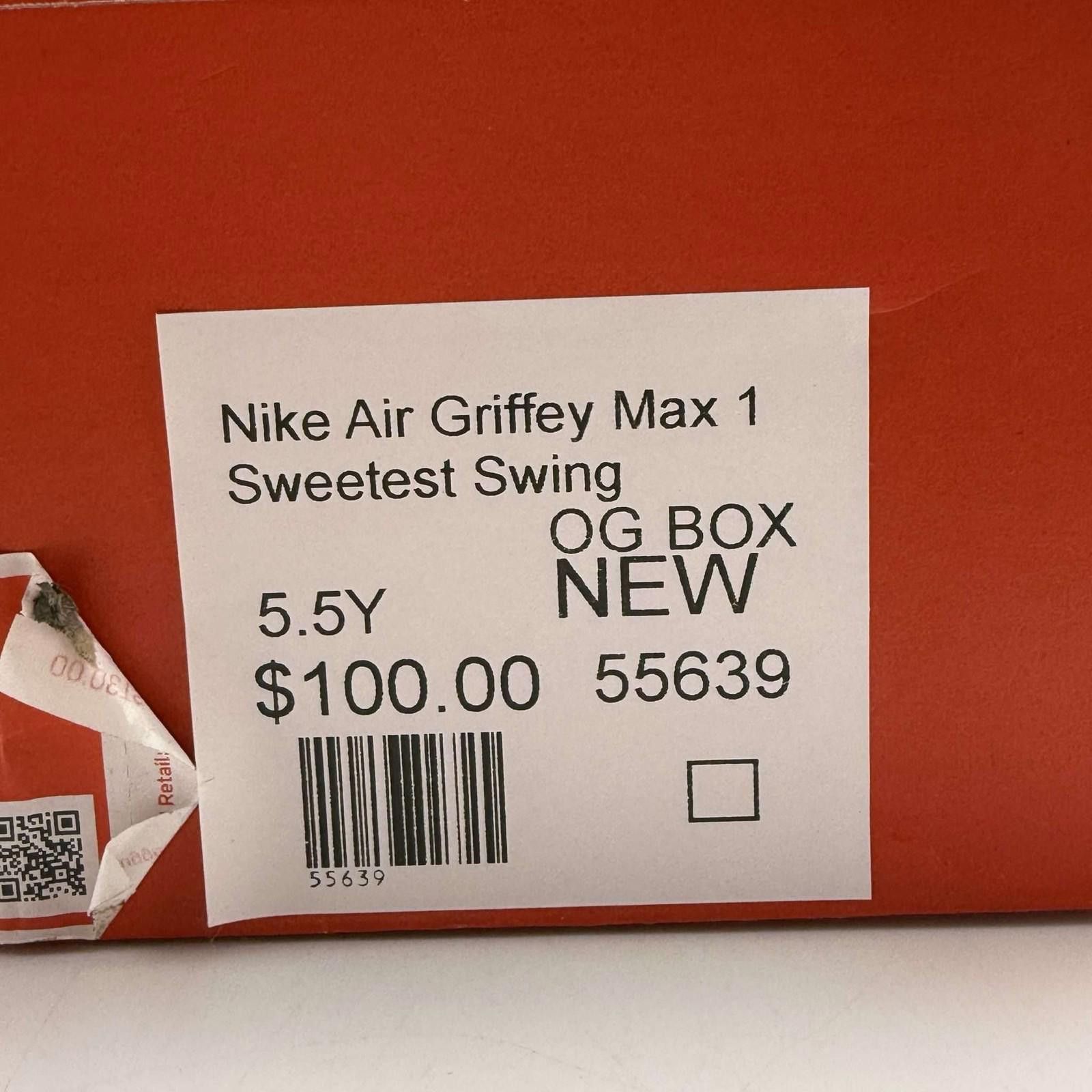 Nike Nike Air Griffey Max 1 Sweetest Swing 5.5Y New with Box Size US 5.5 / EU 38 - 8 Thumbnail