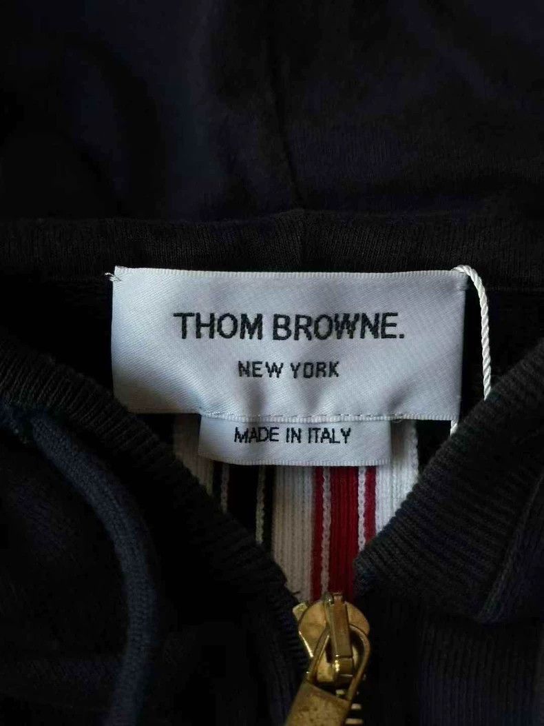 Thom Browne Thom Browne size3 A striped zip hoodie on the back Size US L / EU 52-54 / 3 - 3 Thumbnail