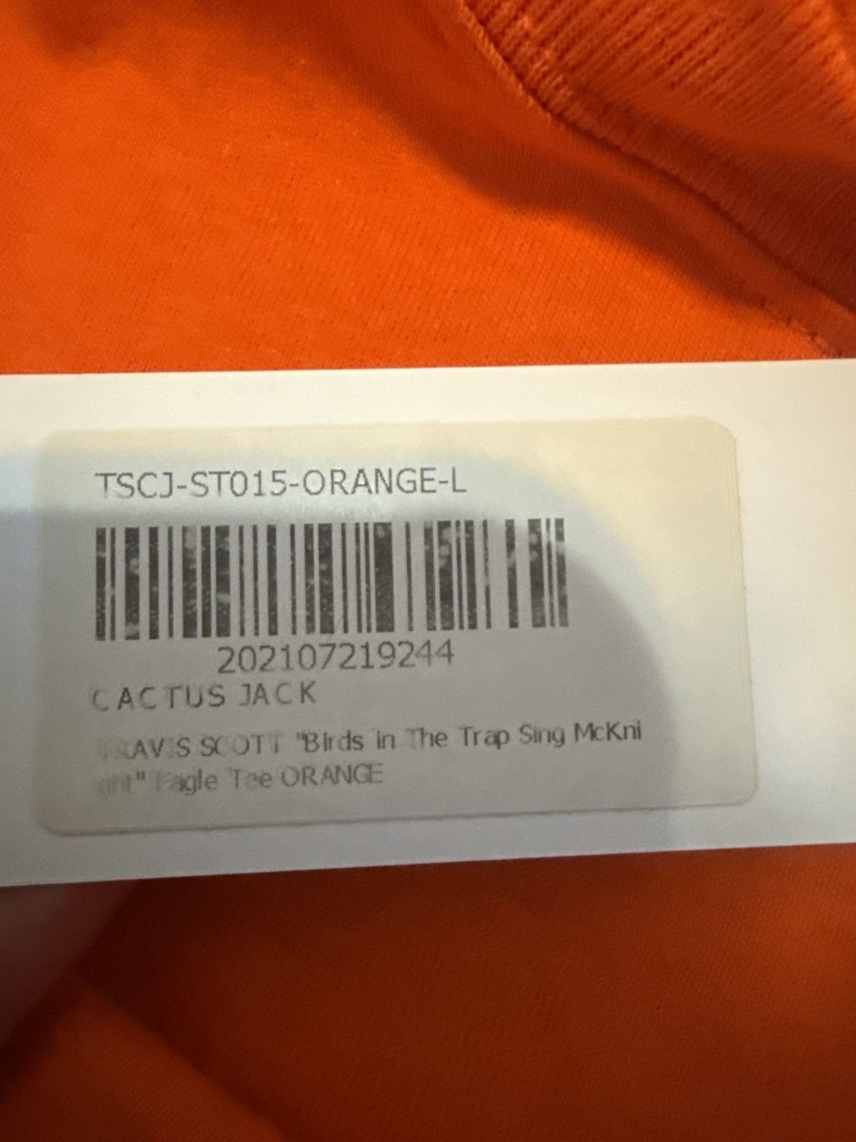 Travis Scott Travis Scott “Birds in The Trap Sing McKnight” Tee Orange Size US L / EU 52-54 / 3 - 4 Thumbnail
