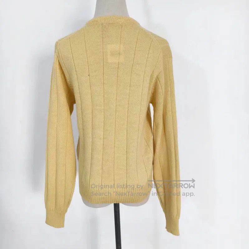 Burberry Burberry Yellow Wool Argyle Knit Sweater. Size M / US 6-8 / IT 42-44 - 4 Thumbnail