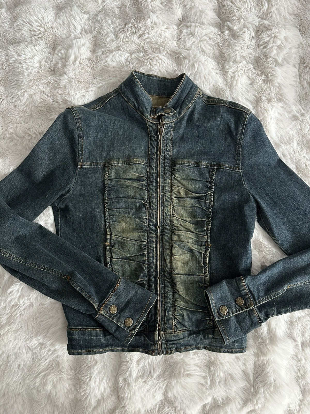 Vintage Vintage denim jacket 90s retro aesthetic Size XS / US 0-2 / IT 36-38 - 2 Thumbnail