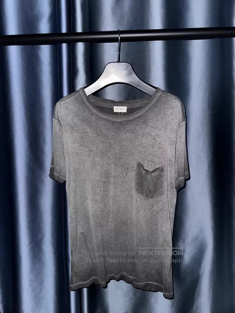 Saint Laurent Paris Saint Laurent Paris Iron Grey Short Sleeve i Size US S / EU 44-46 / 1 - 1 Thumbnail