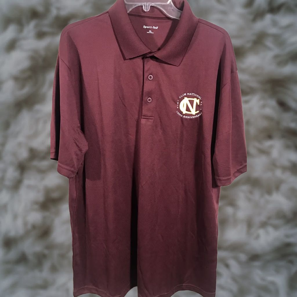 Vintage Sport-Tek Golf Polo Shirt Mens XL Short Sleeve Maroon Solid Polyester Moisture Wicking Golf Mens Size US XL / EU 56 / 4 - 1 Thumbnail