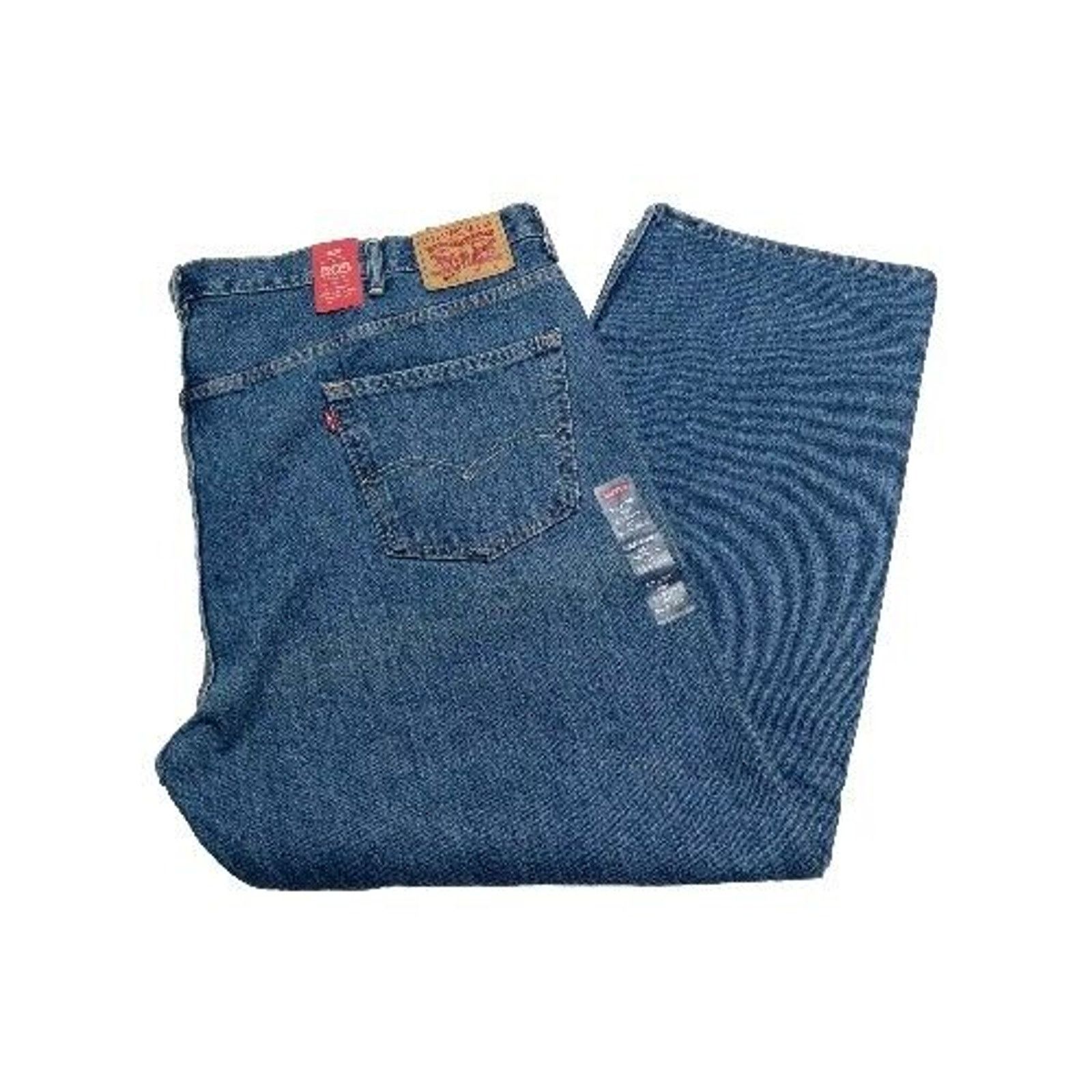 Levi's Levi's 505 Jeans Men's 52x30 Regular Fit Straight Leg Blue Size US 44 / EU 60 - 1 Thumbnail