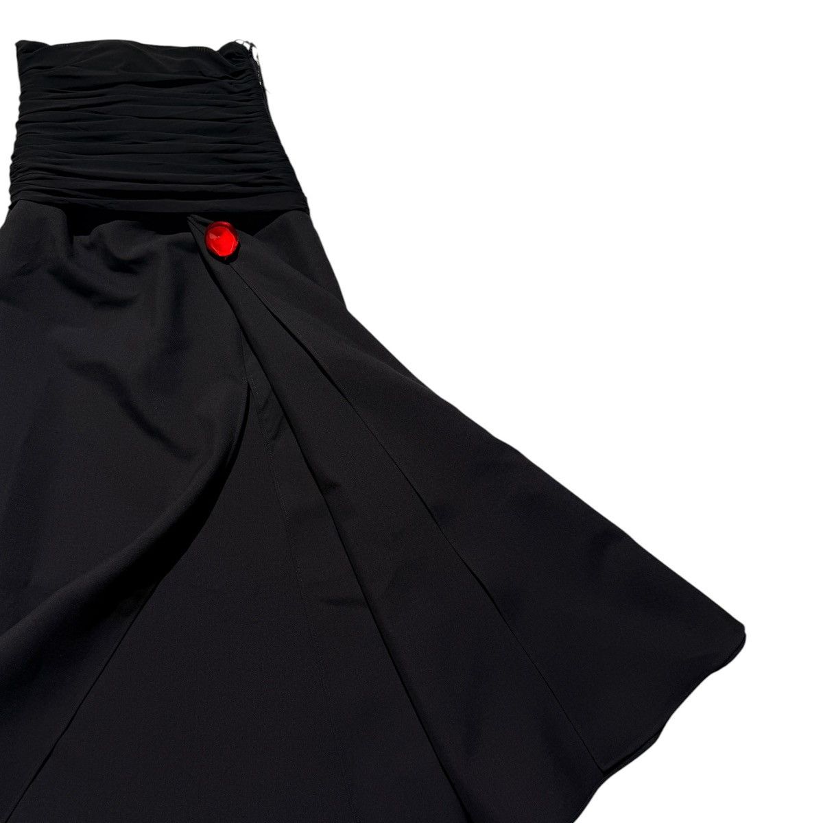 Salvatore Ferragamo $3,500 Ruched Waist Slit Hem Maxi Skirt Size 27" / US 4 / IT 40 - 2 Thumbnail