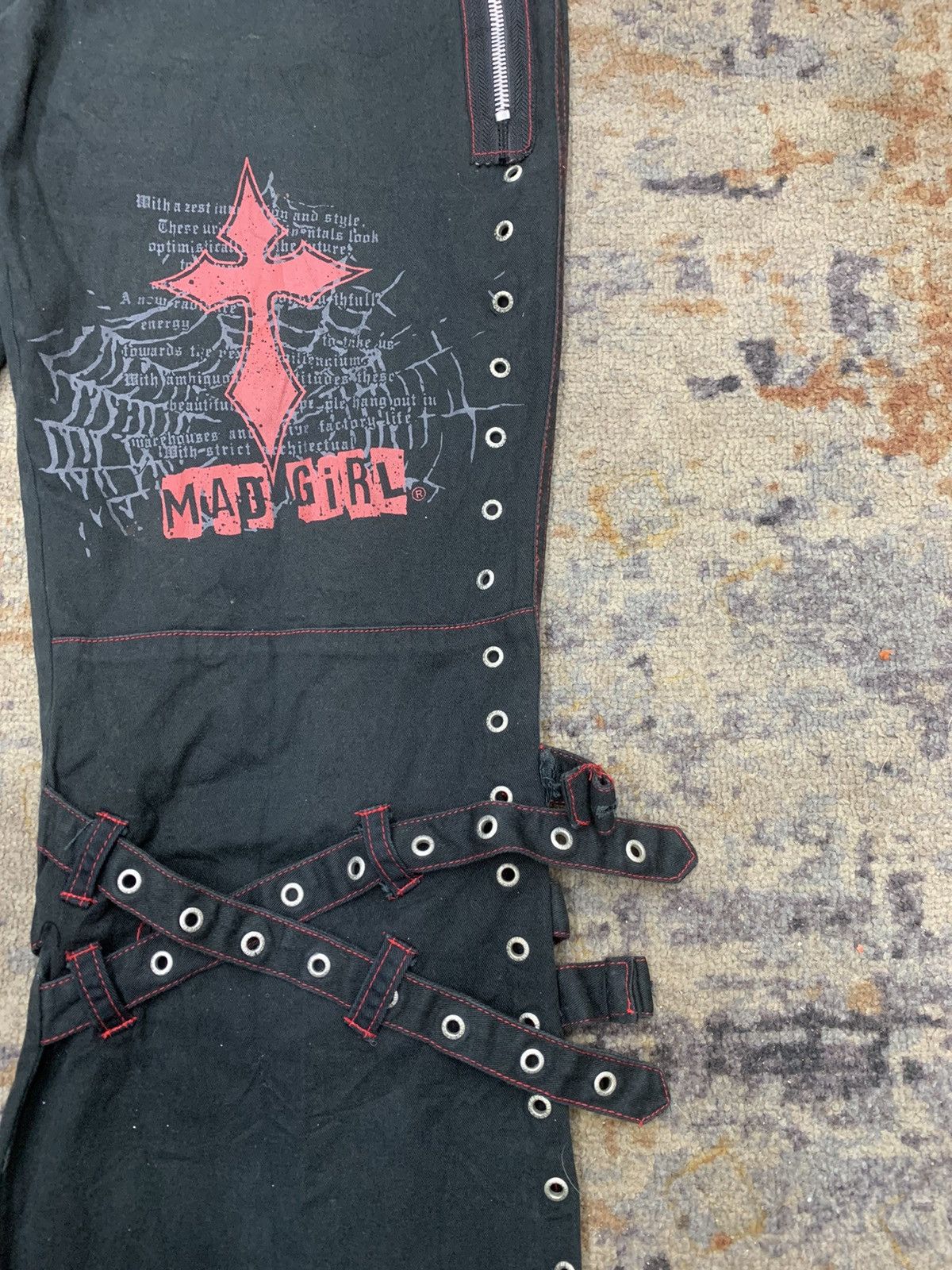 Japanese Brand × Le Grande Bleu (L.G.B.) 😈 BINDING OFFER 😈Japanese Bondage Mad punk gothic spider Size US 30 / EU 46 - 4 Thumbnail