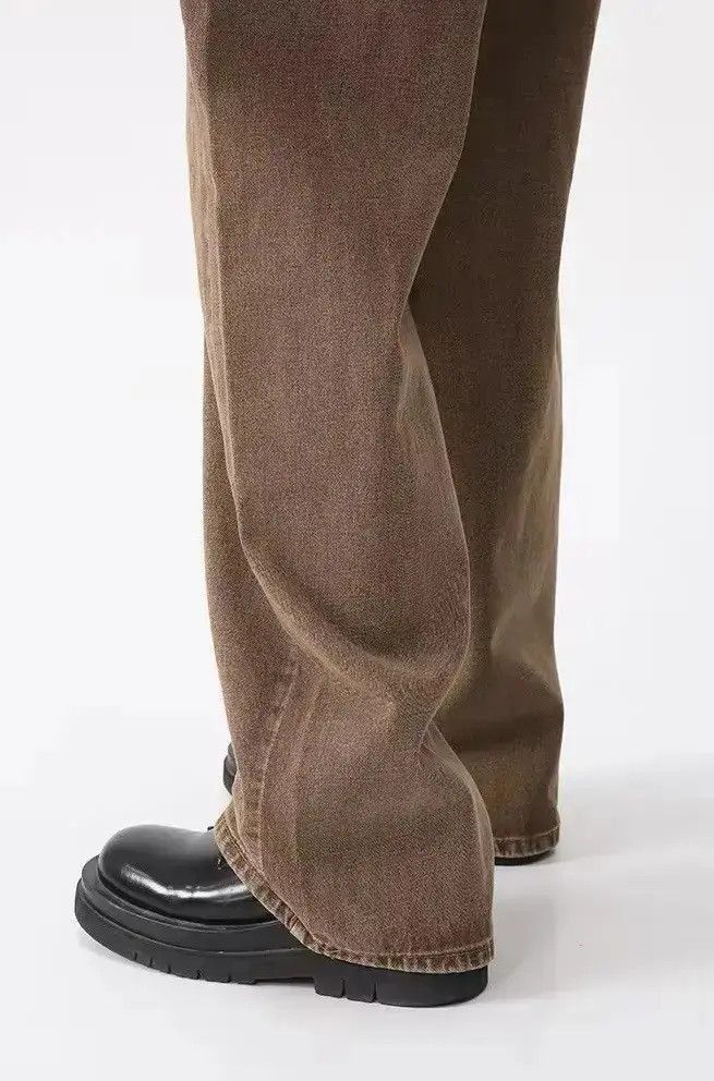 Japanese Brand Vintage Style Coffee Straight Loose Jeans Pants Size US 34 / EU 50 - 5 Thumbnail