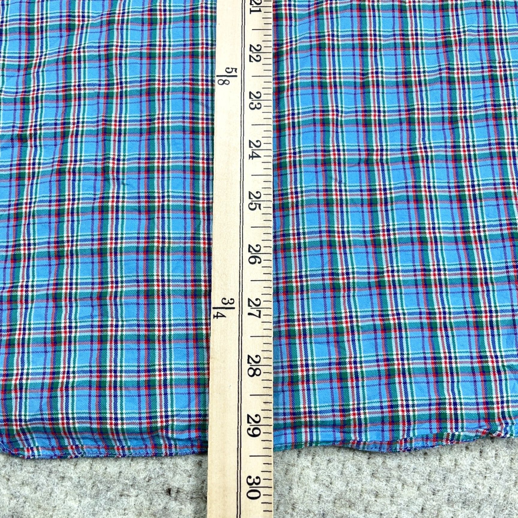 Ralph Lauren Ralph Lauren Oxford Shirt Men XL Slim Fit Blue Plaid Button Up OCBD Preppy Dress Shirt Size 46R - 7 Thumbnail