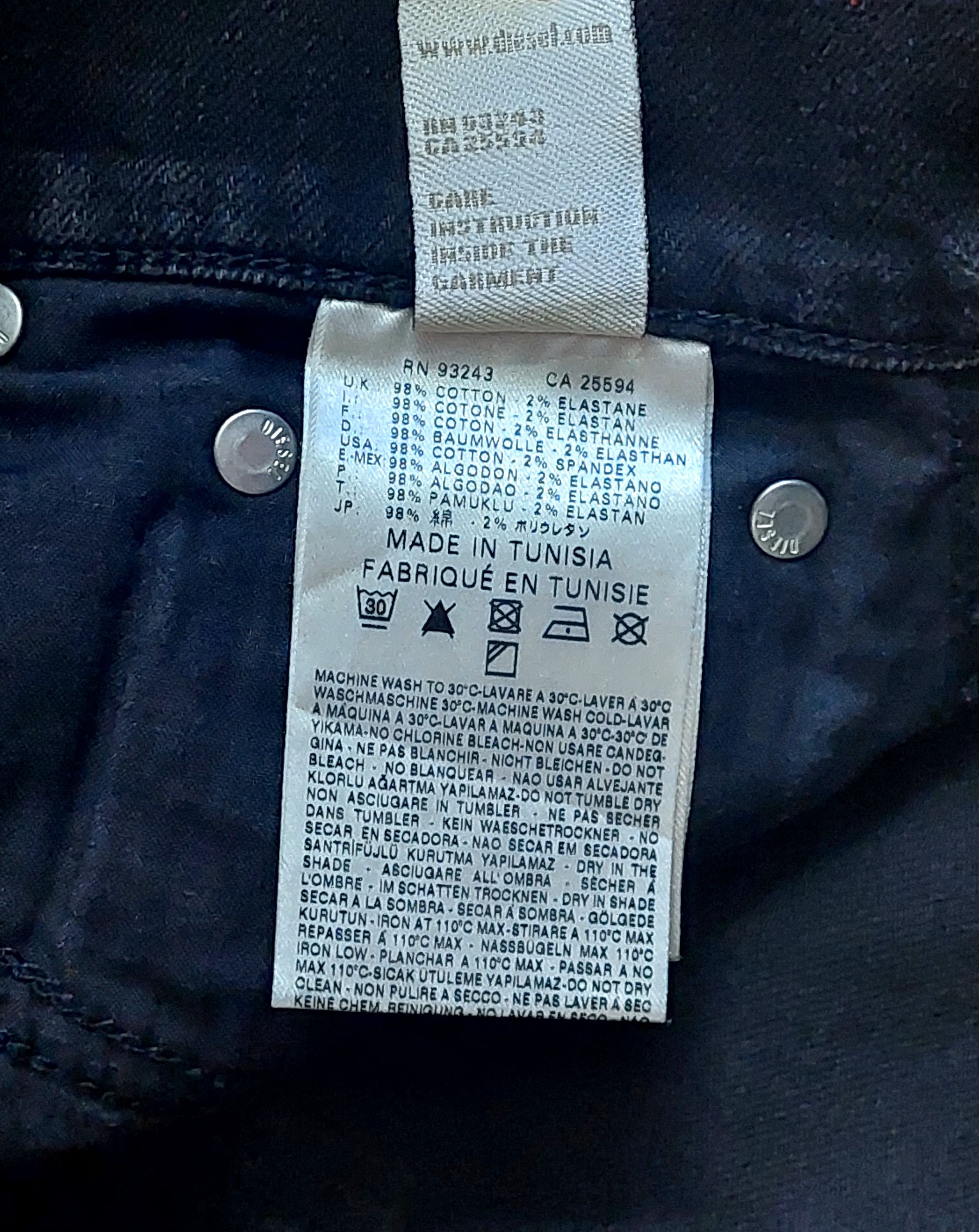 Diesel Diesel Ronhoir W28 L32 Women's Black Bootcut Stretch Jeans Size 28" / US 6 / IT 42 - 9 Thumbnail