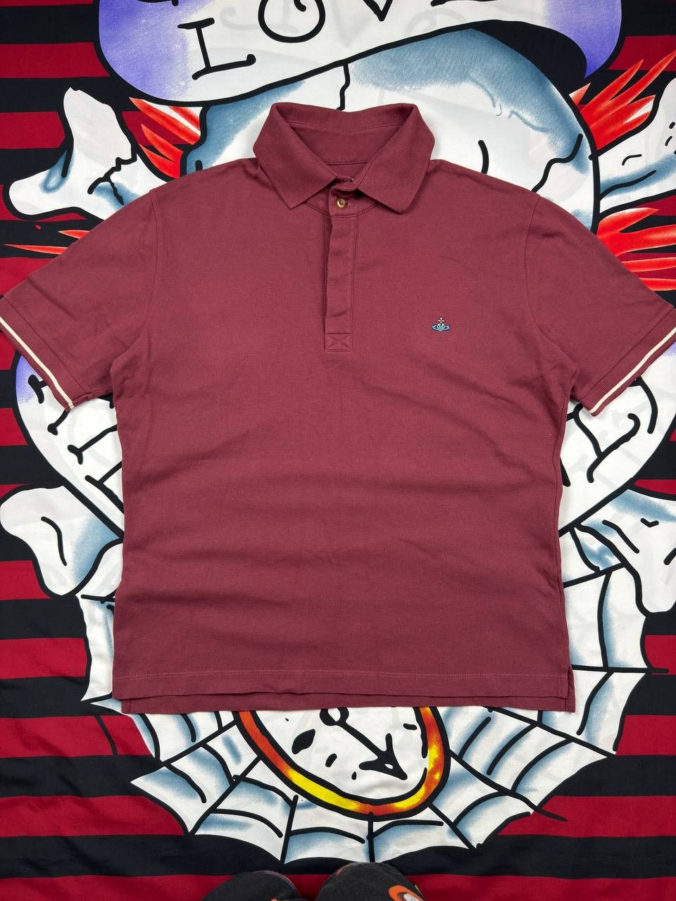 Vivienne Westwood Vivienne Westwood polo shirt in burgundy mens Size L Size US L / EU 52-54 / 3 - 1 Thumbnail