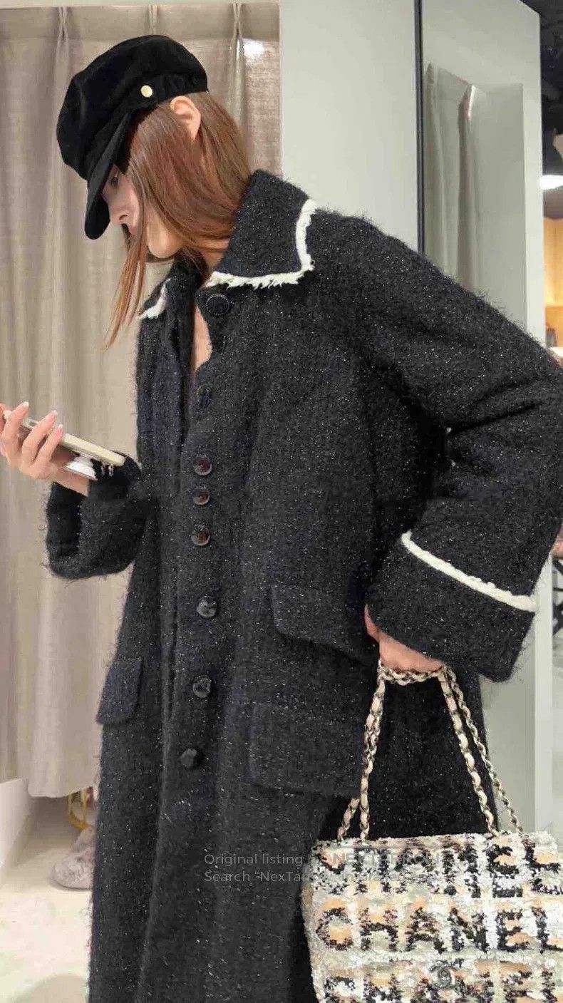 Chanel Chanel Chair series black and white flash three-pocket sid Size XS / US 0-2 / IT 36-38 - 3 Thumbnail