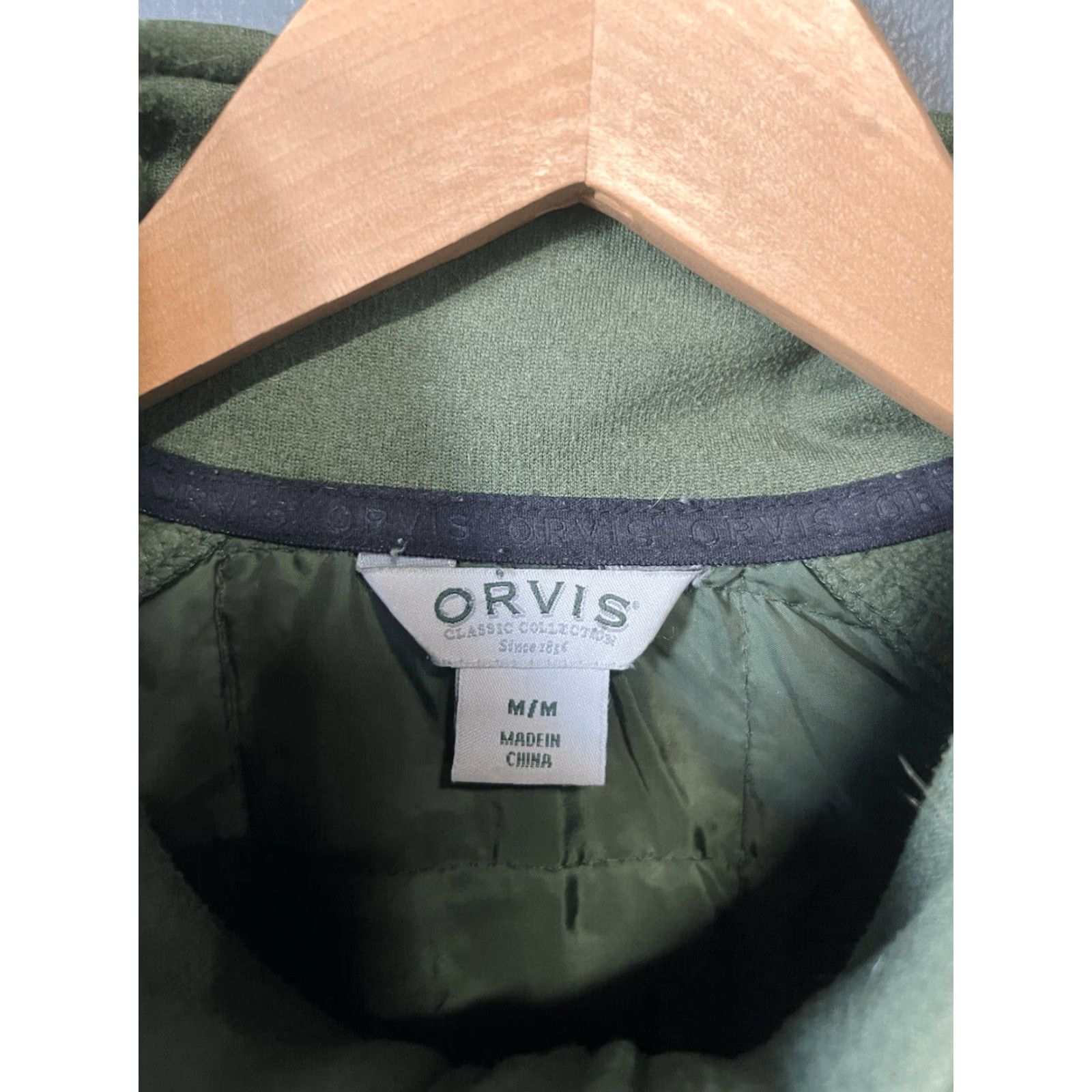 Orvis Orvis Mens Green Long Sleeve Quilted Full Zip Jacket Size Medium Size US M / EU 48-50 / 2 - 3 Thumbnail