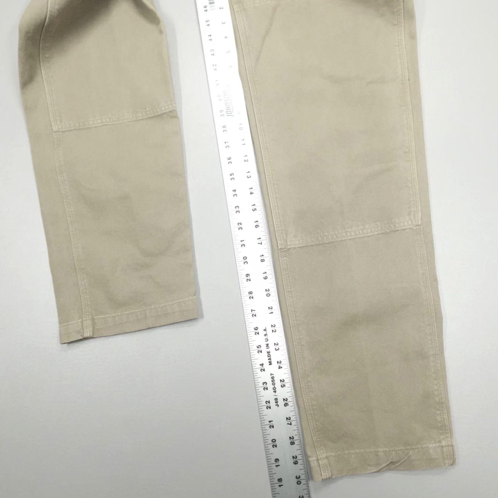 Outerknown Outerknown The Craftsman Pants Carpenter Men Size 28x32 Beige Organic Cotton Canvas Relaxed Straight Cargo Pockets Workwear Pants crafting Mens Size US 28 / EU 44 - 6 Thumbnail