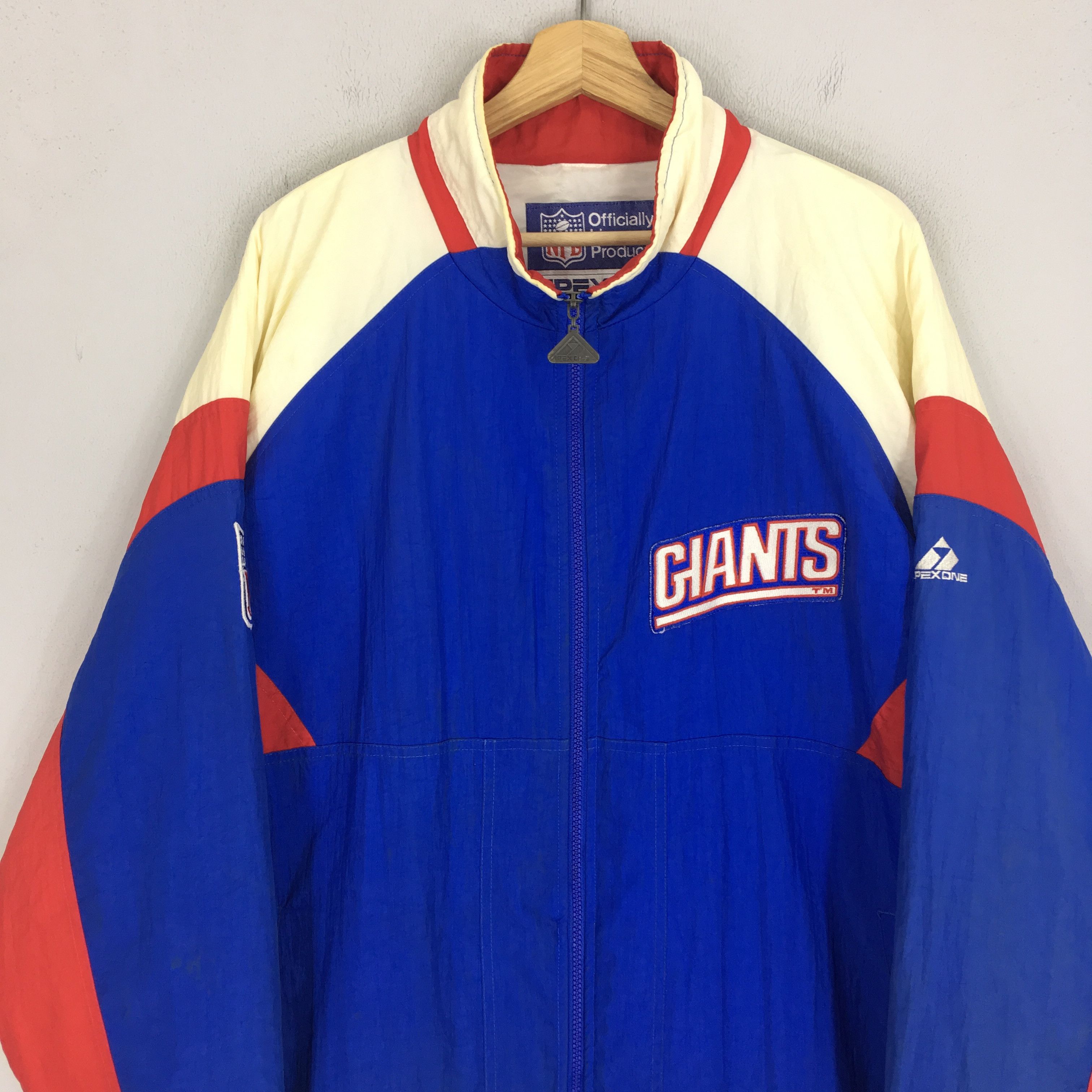 NFL Vintage 90's New York Giants Football Sport Jacket Size US XL / EU 56 / 4 - 3 Thumbnail