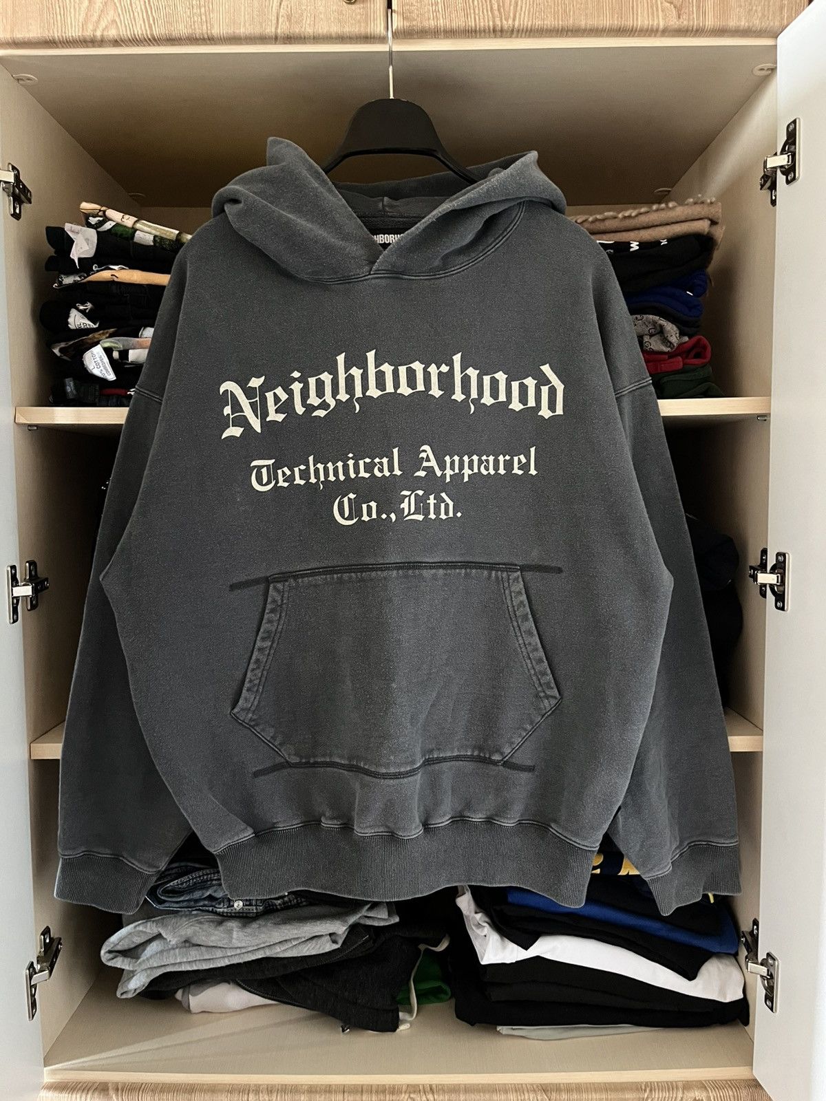 Neighborhood Rare Neighborhood Washed Hoodie y2K Size US S / EU 44-46 / 1 - 1 Thumbnail