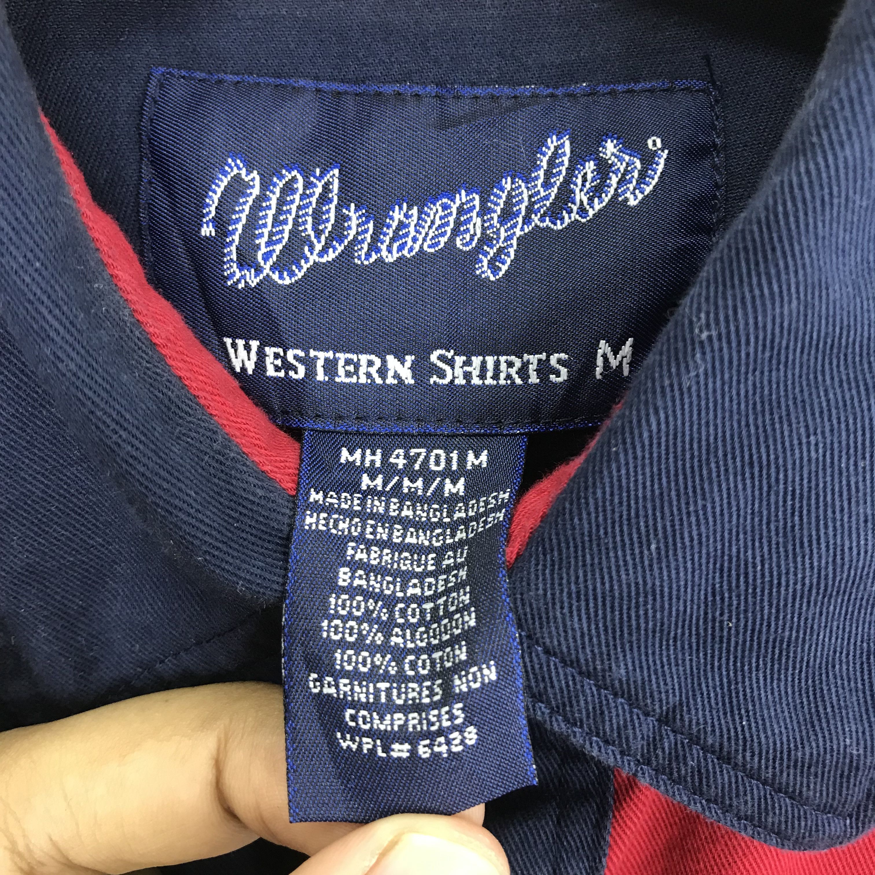 Vintage × Wrangler Vintage Wrangler Western Shirts USA Snap Button Size US M / EU 48-50 / 2 - 8 Thumbnail