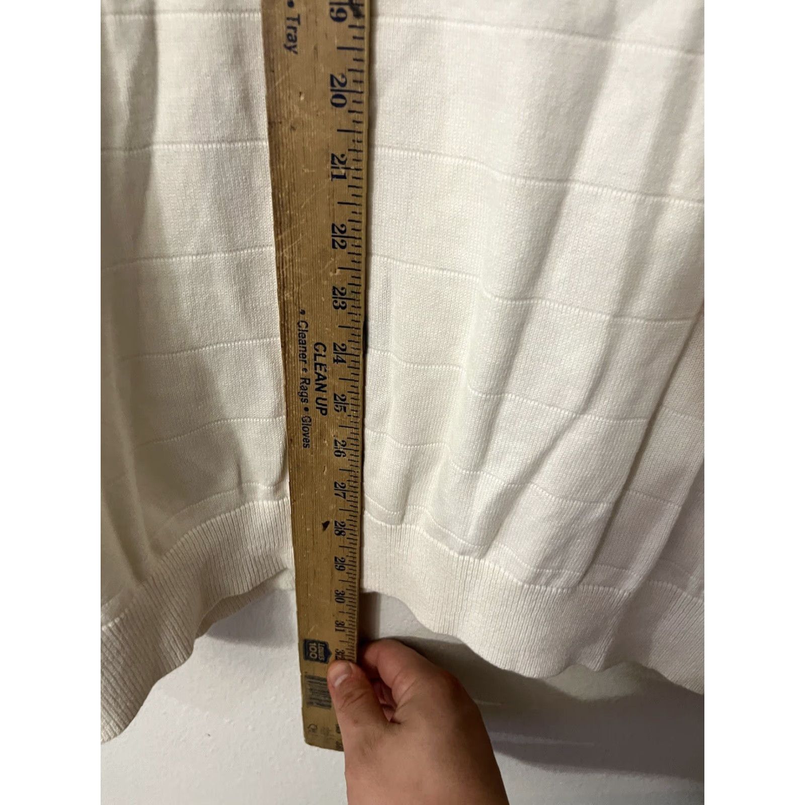 Nautica Nautica Men's Sweater 2XL White Long Sleeve Crew Neck Cotton Pullover Logo Classic Size US XXL / EU 58 / 5 - 4 Thumbnail
