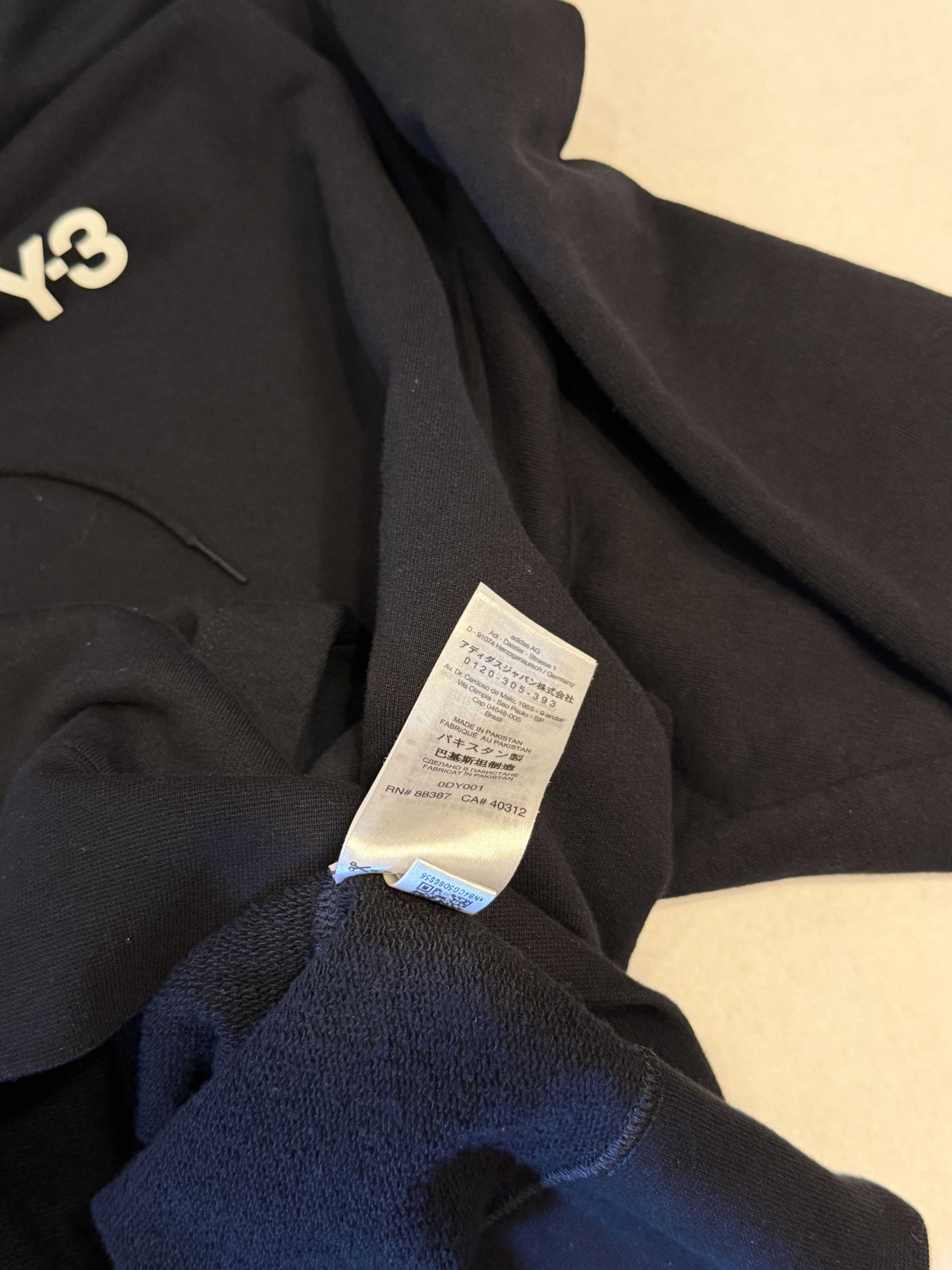 Y-3 Y-3 Black Logo Hoodie Size US XXL / EU 58 / 5 - 3 Thumbnail