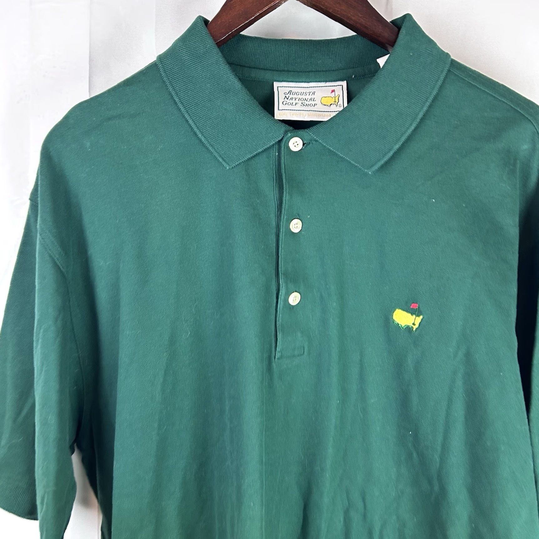 Vintage VINTAGE Augusta National Golf Shop Masters Polo XL Green 60’s Two-Ply Mercerized Shirt Mens Classic Logo Master’s Golf Shop XS? Size US XL / EU 56 / 4 - 2 Thumbnail