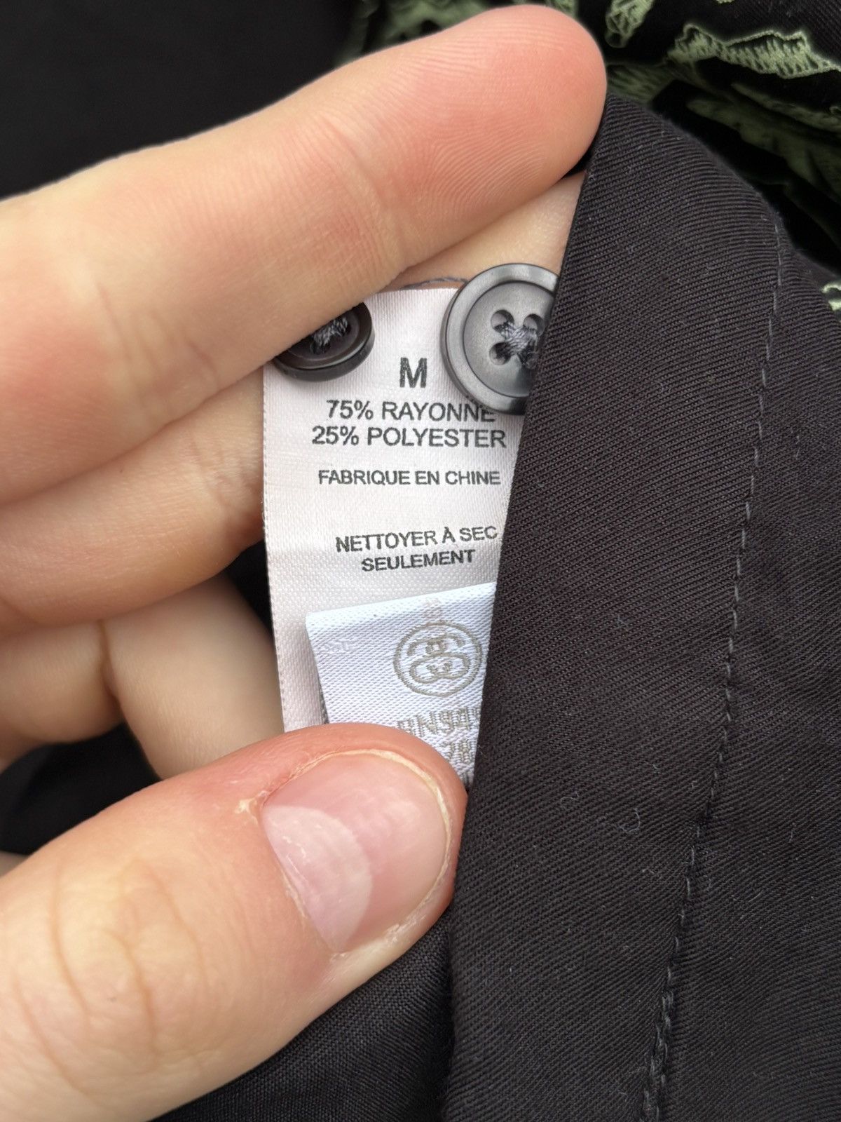 Stussy Stussy Black Shirt Button Up Medium Palm Print Size US M / EU 48-50 / 2 - 4 Thumbnail