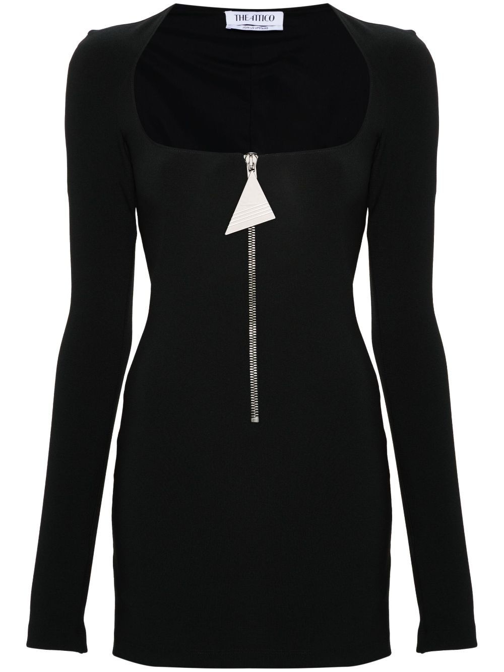 The Attico HALF-ZIP MINI DRESS Size S / US 4 / IT 40 - 1 Thumbnail
