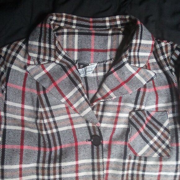 Other Vintage NPC Fashions Plaid Shirt Jacket Shacket Blazer Size L / US 10 / IT 46 - 1 Thumbnail