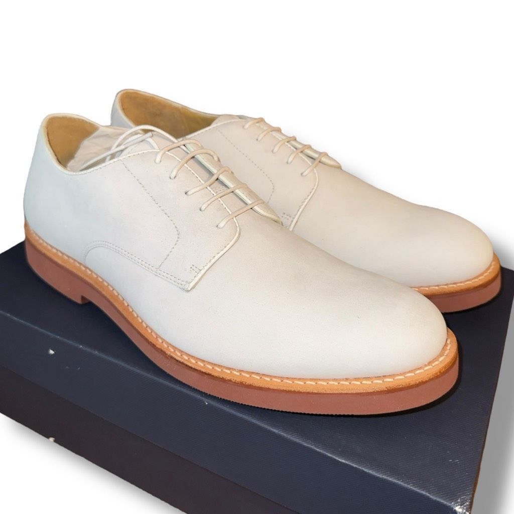 Brooks Brothers New Brooks Brothers Nubuck Derbies in Ivory Suede Men’s Sz 11.5 Size US 11.5 / EU 44-45 - 1 Thumbnail