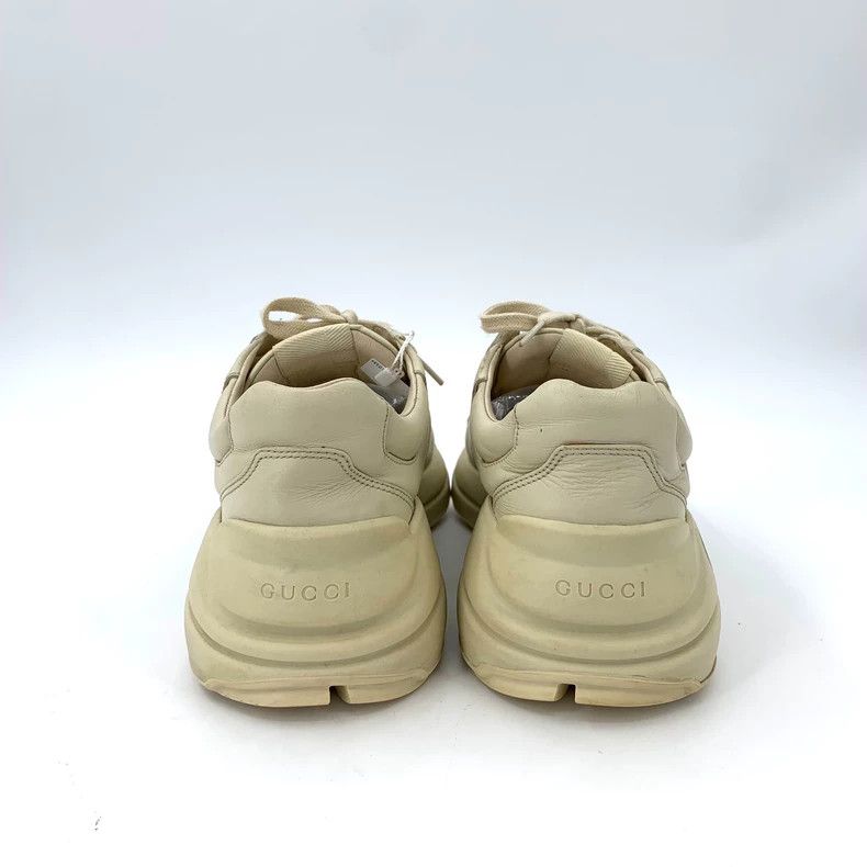 Gucci Gucci Rhyton series size 40 beige logo printed lace-on dad Size US 7 / EU 40 - 4 Thumbnail