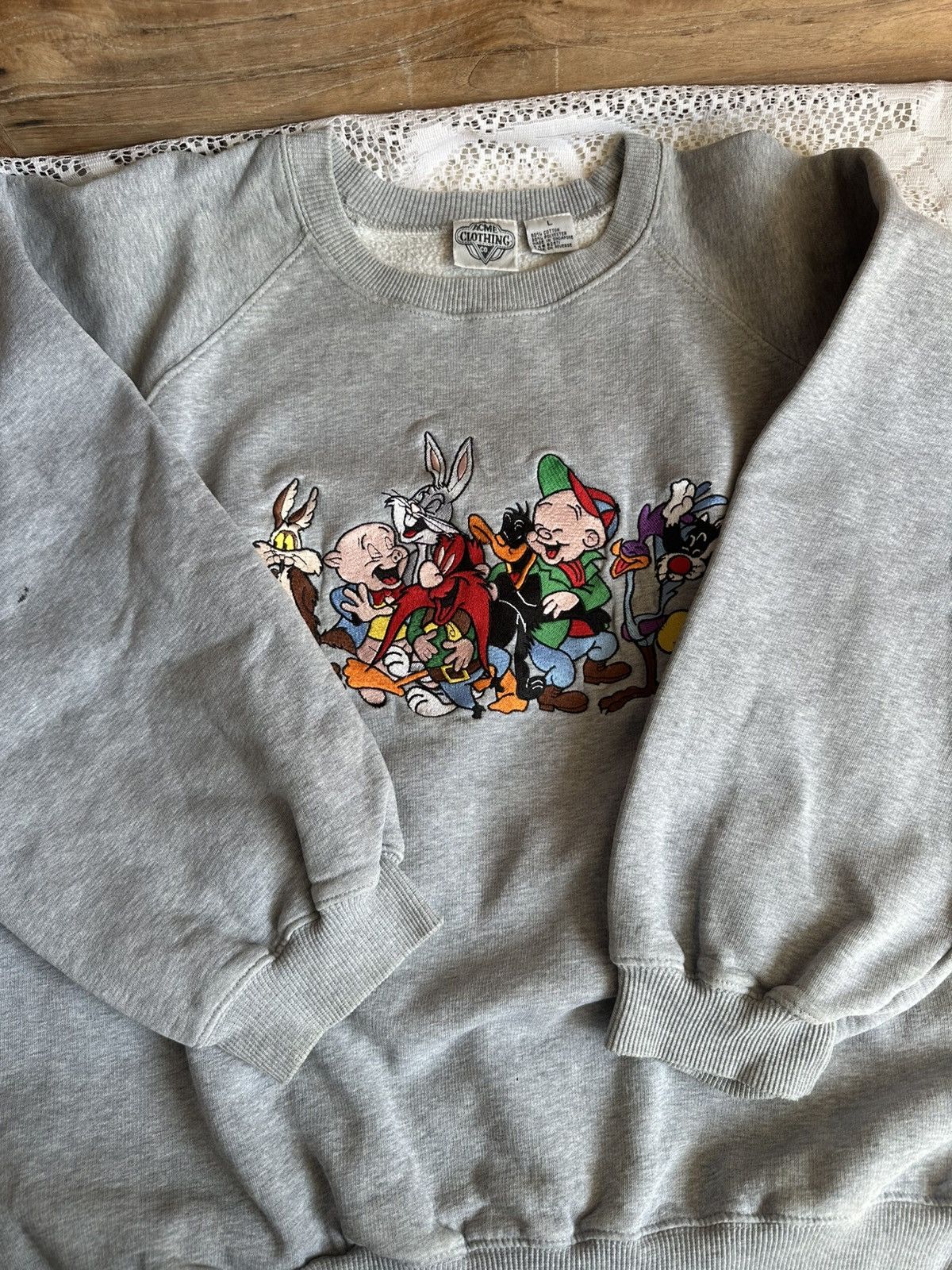 Acme Clothing Vintage Acme Clothing Embroidered Looney Tunes Size US L / EU 52-54 / 3 - 1 Thumbnail