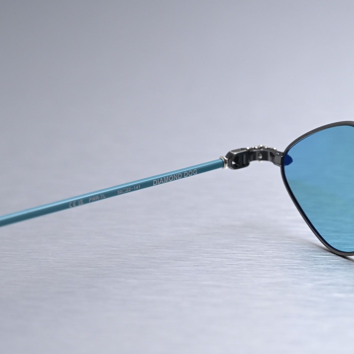 Chrome Hearts CHROME HEARTS DIAMOND DOG PEWTER TEAL SUNGLASSES Size ONE SIZE - 5 Thumbnail