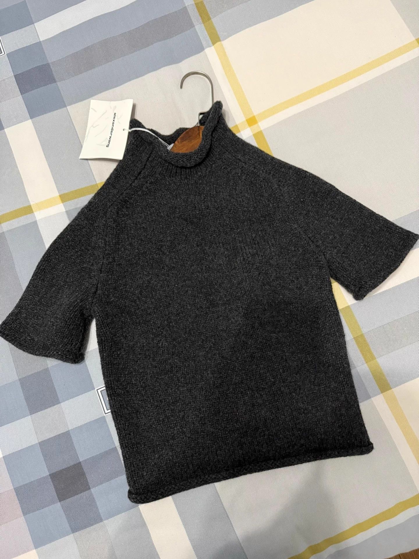 Alexander Wang Turtleneck Fitted Cuffed Sweater