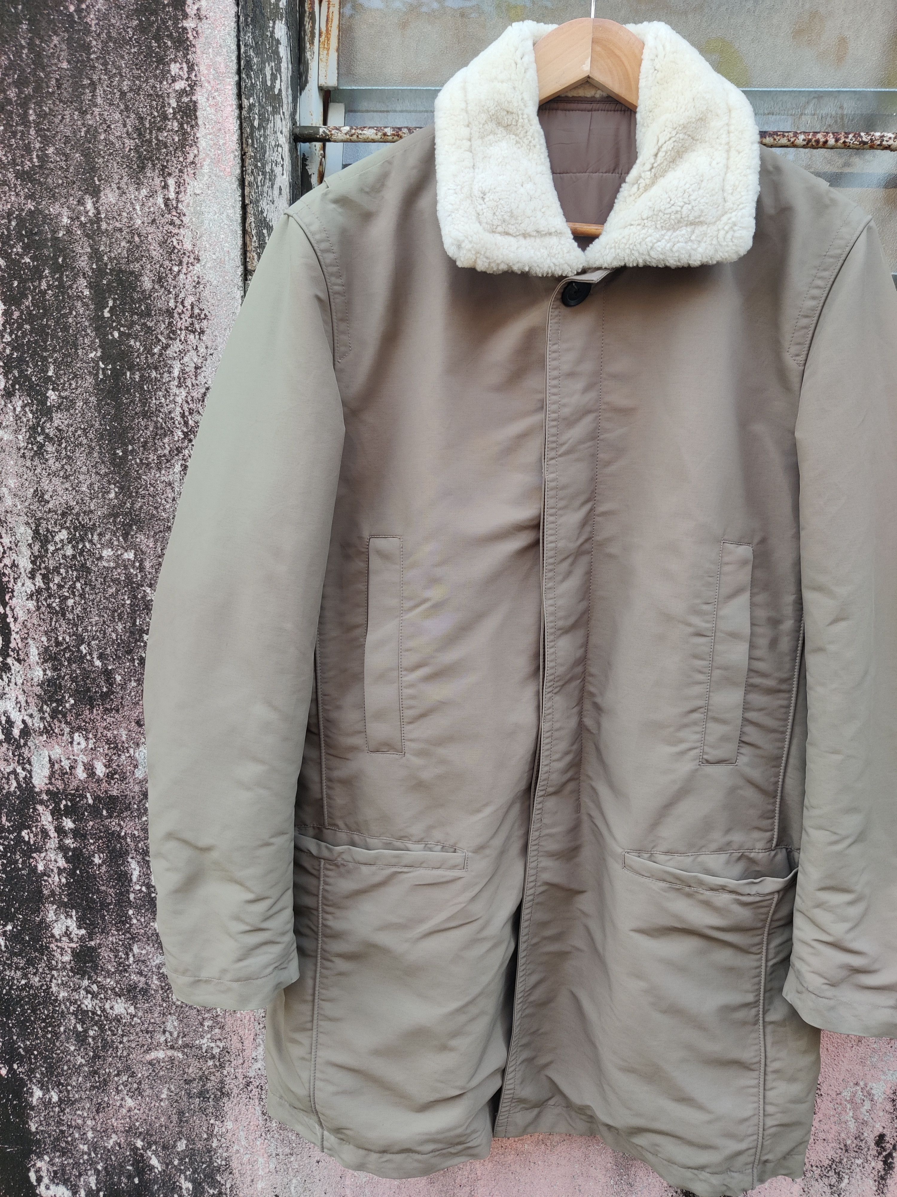 Vintage Vintage DKNY Winter Coat Faux Shearling Collar Jacket Size US M / EU 48-50 / 2 - 4 Thumbnail