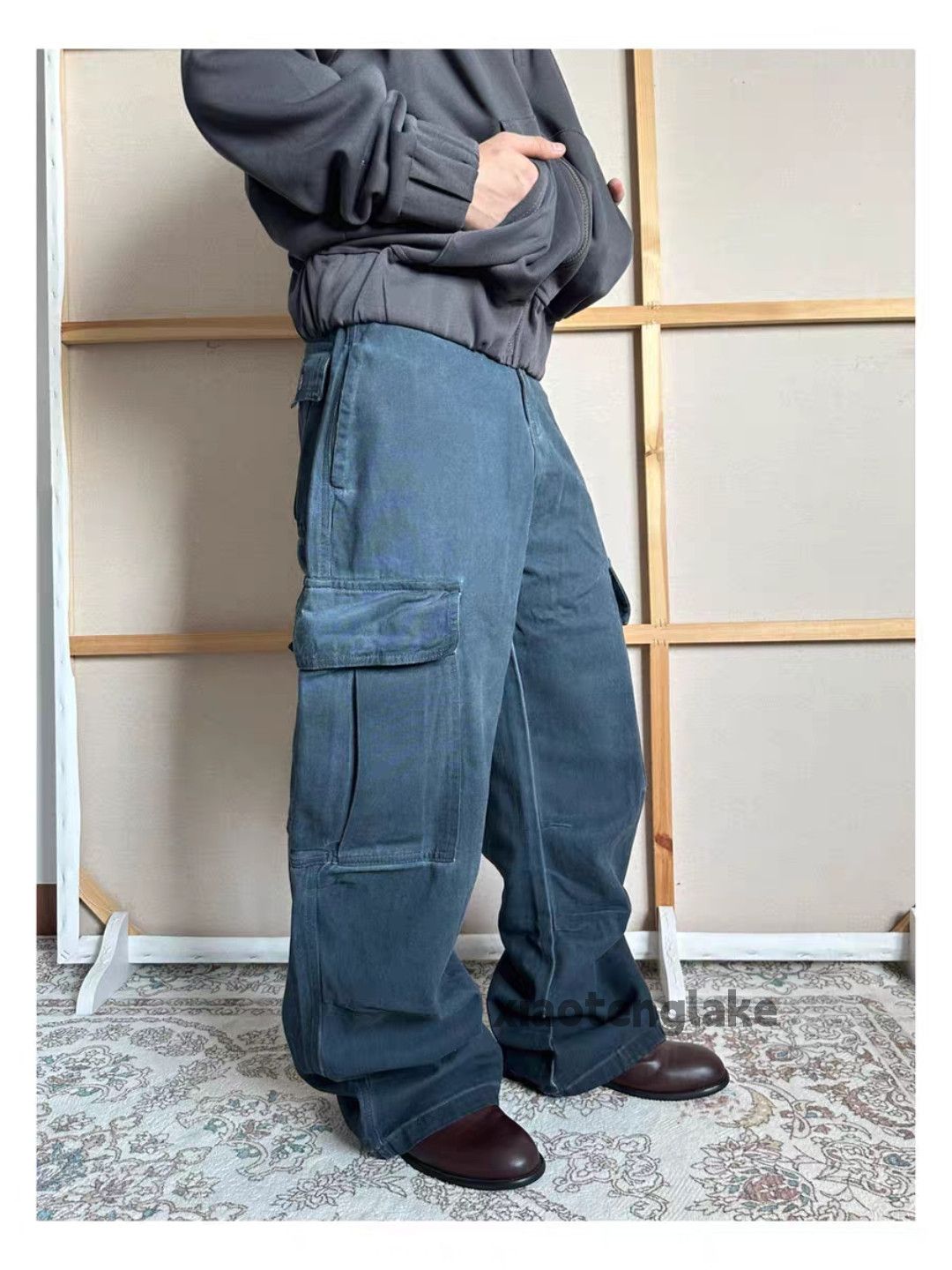 Vintage ltx vintage wide Leg loose baggy hiphop cargo pants Size US 32 / EU 48 - 2 Thumbnail