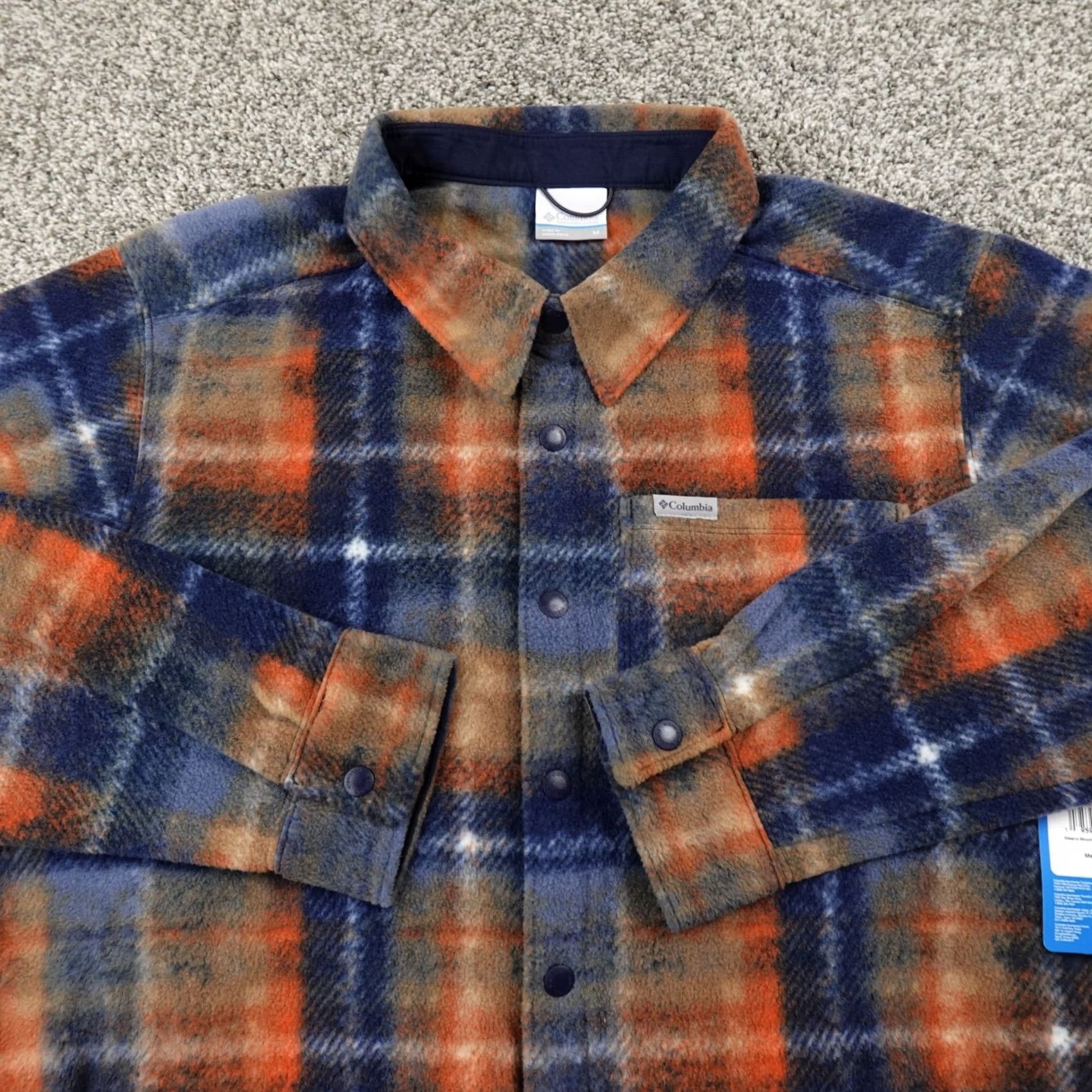 Vintage Columbia Shirt Jacket Mens M Plaid Steens Mountain Fleece II Outdoor Shacket Blue Size US M / EU 48-50 / 2 - 3 Thumbnail