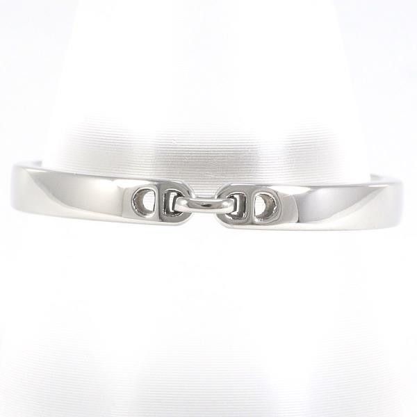 image of Hermes Platinum Ever Chaine D'ancre Wedding Band in Silver, Men's