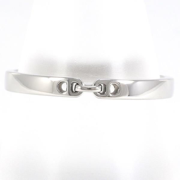 Image of Hermes Platinum Ever Chaine D'ancre Wedding Band in Silver, Men's