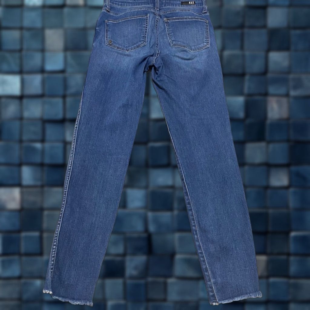 Vintage VINTAGE KUT Womens Jeans Blue Denim High Rise Connie Skinny 8 Regular 27in Inseam 27in 5-Pocket Design Womens Size 30" / US 8 / IT 44 - 1 Thumbnail