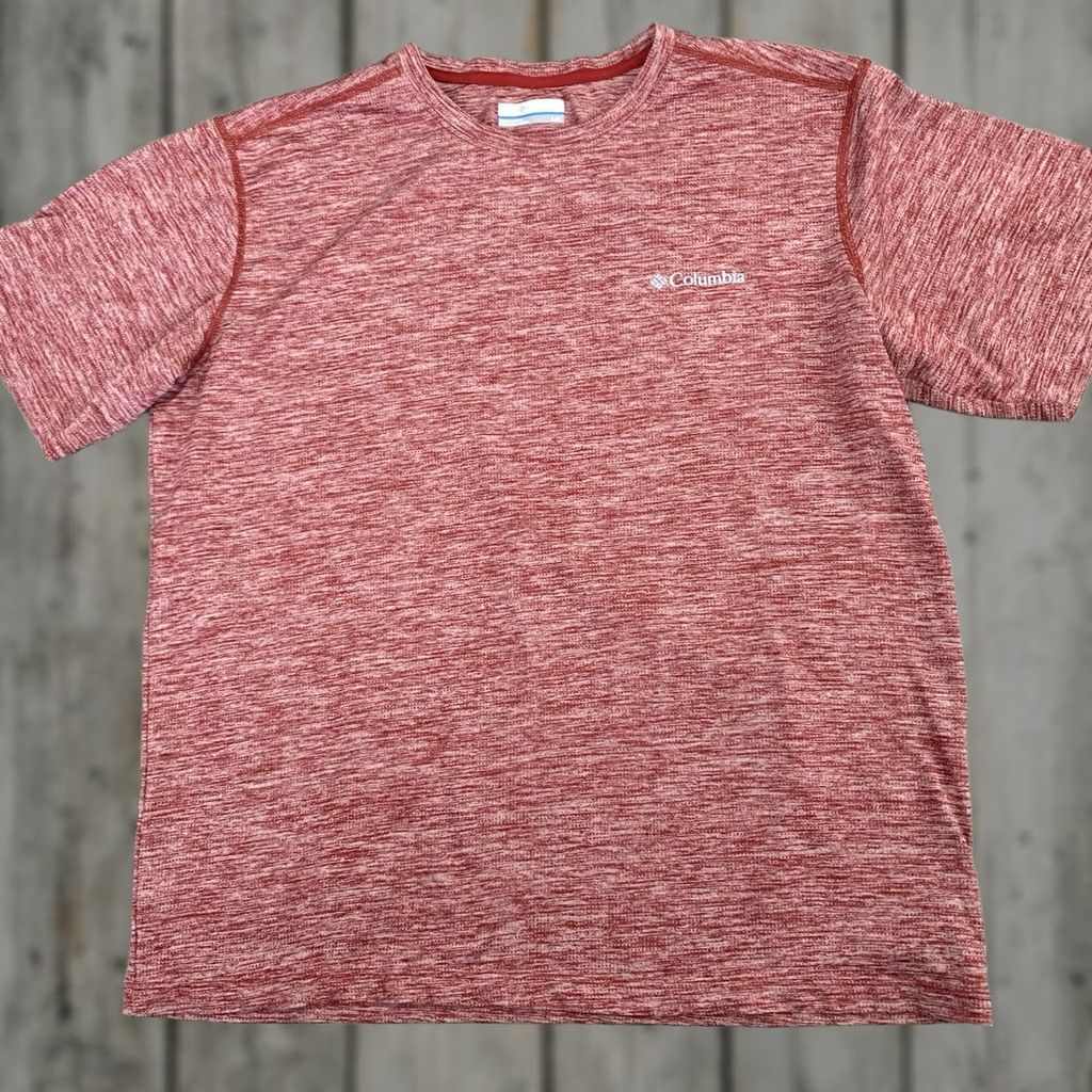 Vintage Columbia Red Heather T-Shirt Mens Large Snake River Running Short Sleeve Crew Size US L / EU 52-54 / 3 - 1 Thumbnail