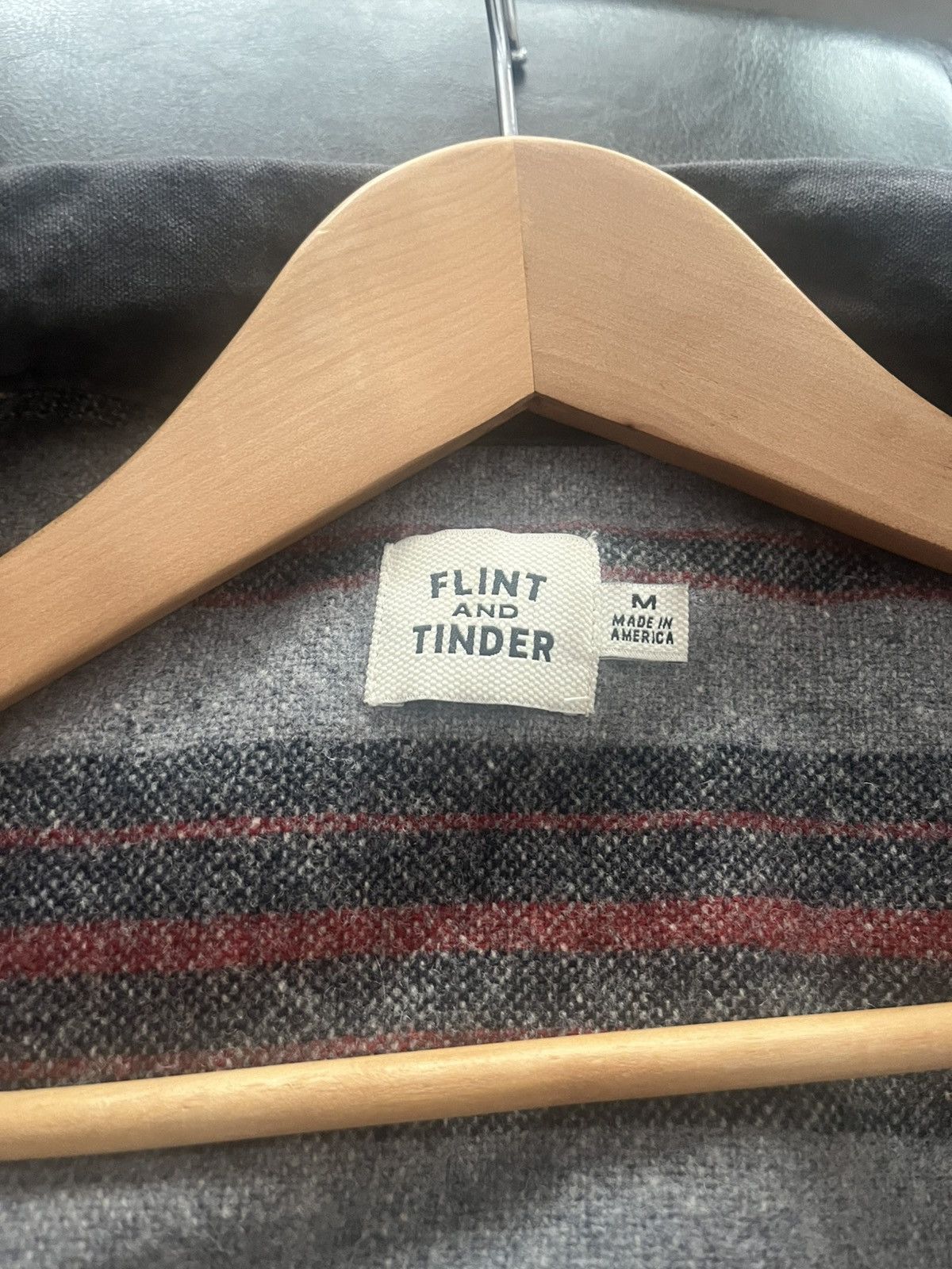 Flint And Tinder Flannel Lined Waxed Trucker Jacket Size US M / EU 48-50 / 2 - 6 Thumbnail