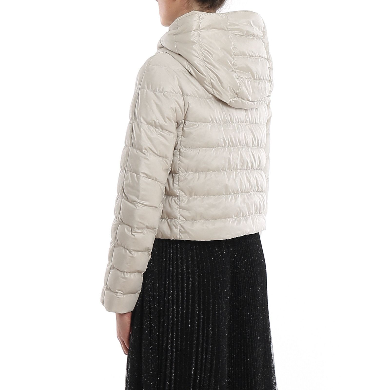 Max Mara Max Mara “B-soft” Cropped Puffer Jacket – Cream – Size IT 2 Size XS / US 0-2 / IT 36-38 - 4 Thumbnail