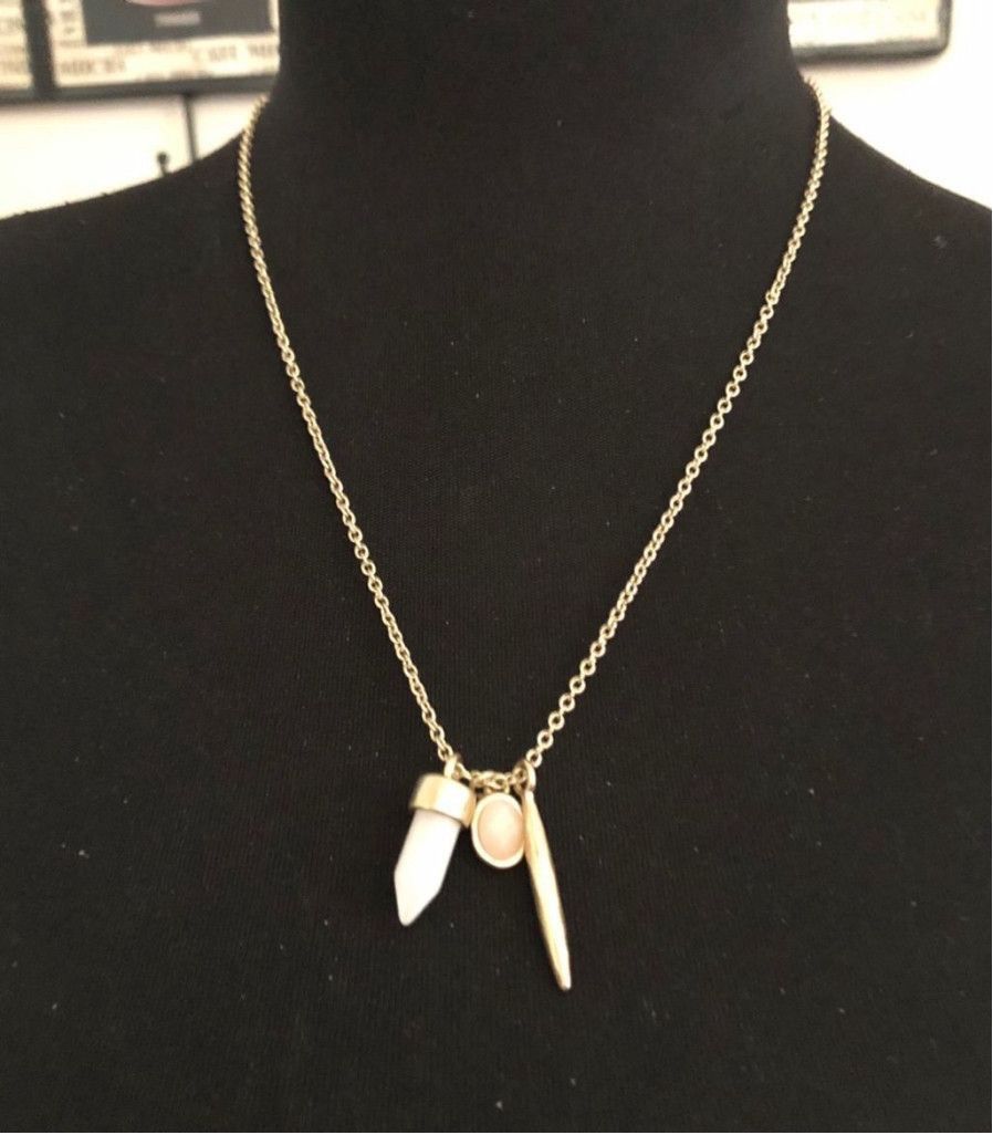 Vintage Rose Quartz Real Stone Rejuvenation Harmony Cluster Necklace Size ONE SIZE - 1 Thumbnail