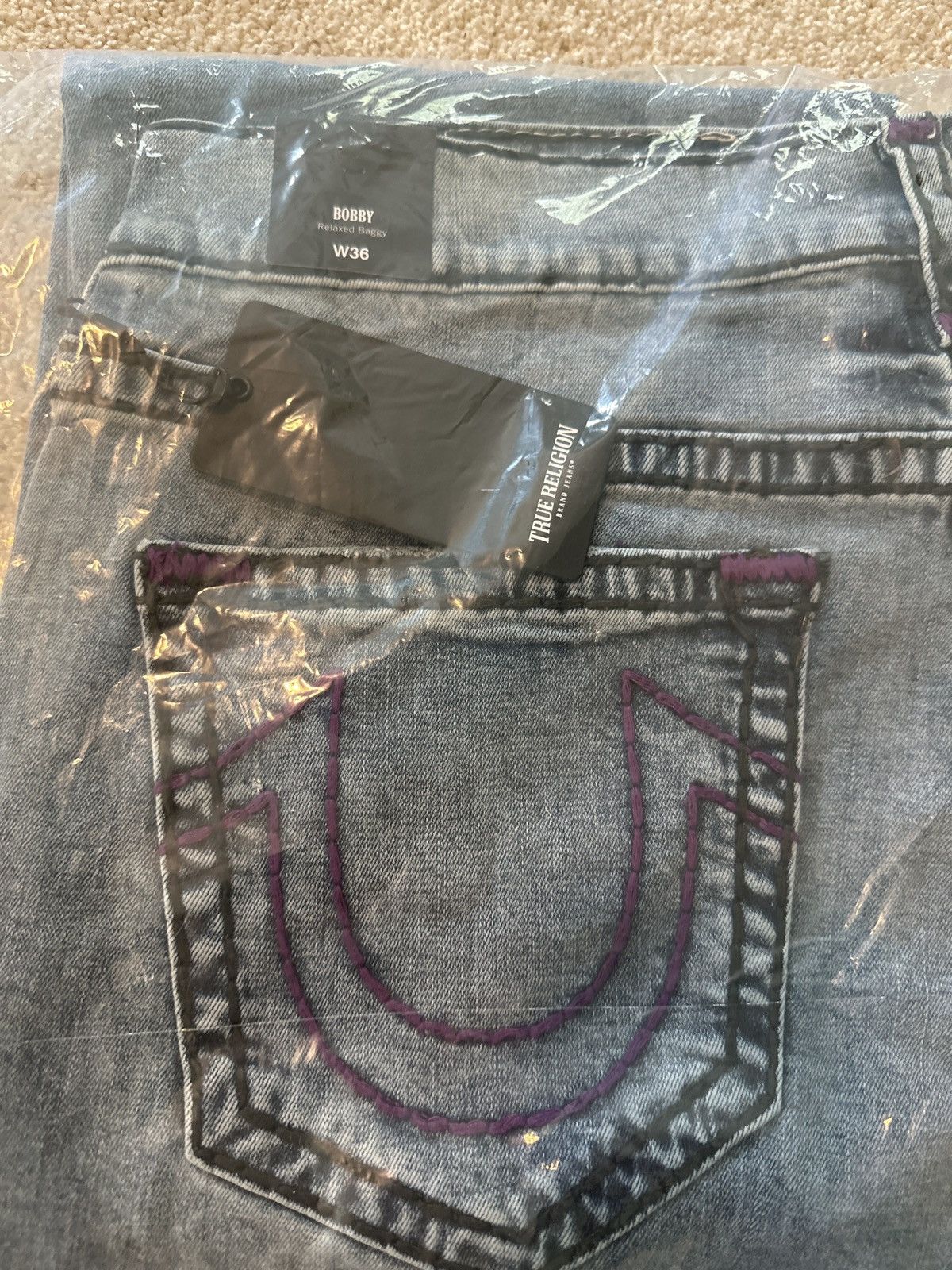 True Religion True Religion Bobby No Flap Super T Bureau Medium Wash Size US 36 / EU 52 - 2 Thumbnail