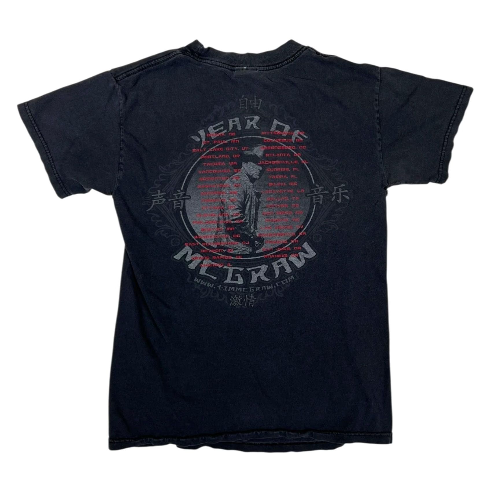 Vintage VINTAGE Tim McGraw T-Shirt Mens Small Black Year Of McGraw Tour Concert Tee Size US S / EU 44-46 / 1 - 3 Thumbnail