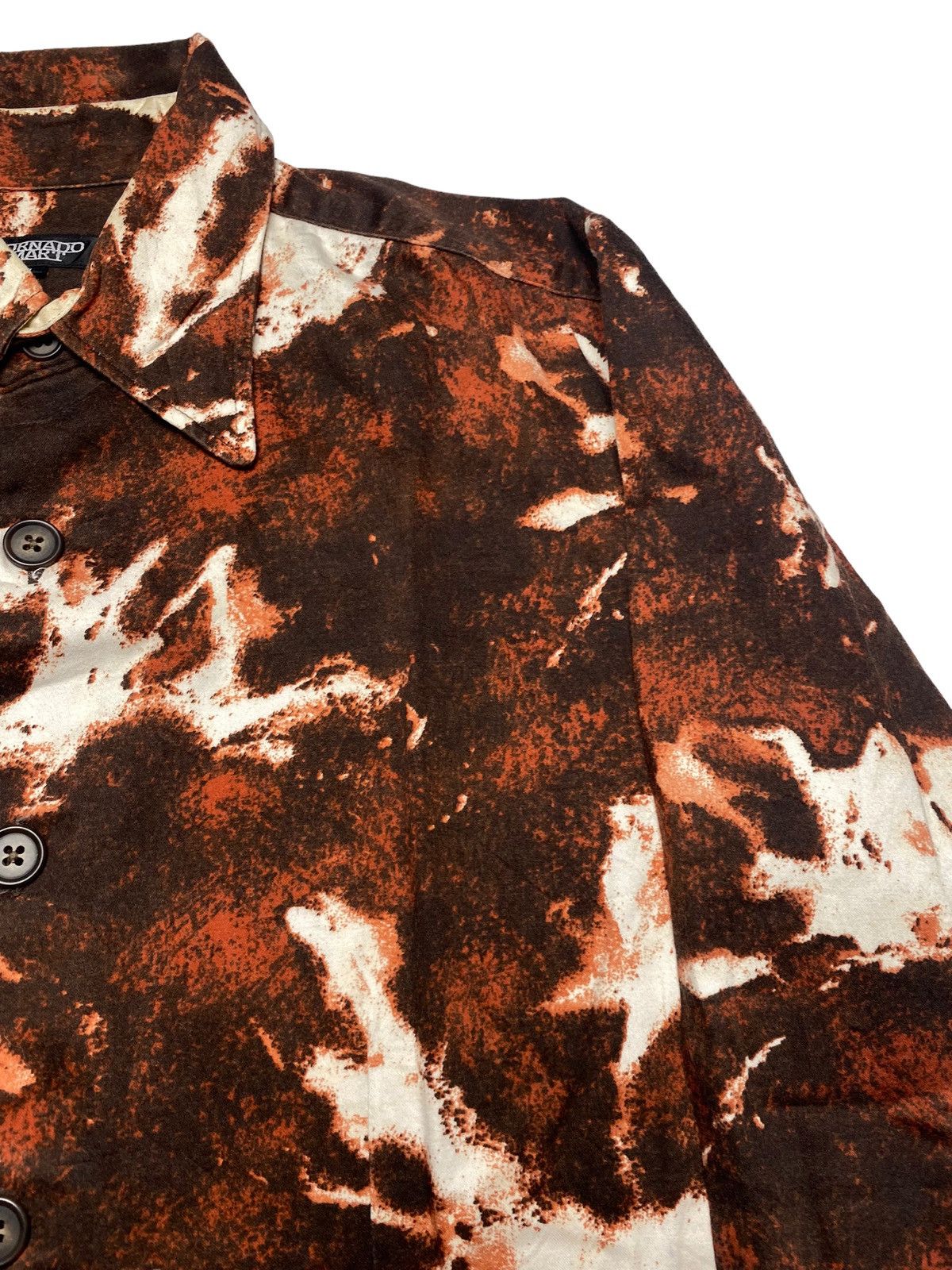 14th Addiction 2000s Tornado Mart - Burned Button Shirt Size US L / EU 52-54 / 3 - 7 Thumbnail