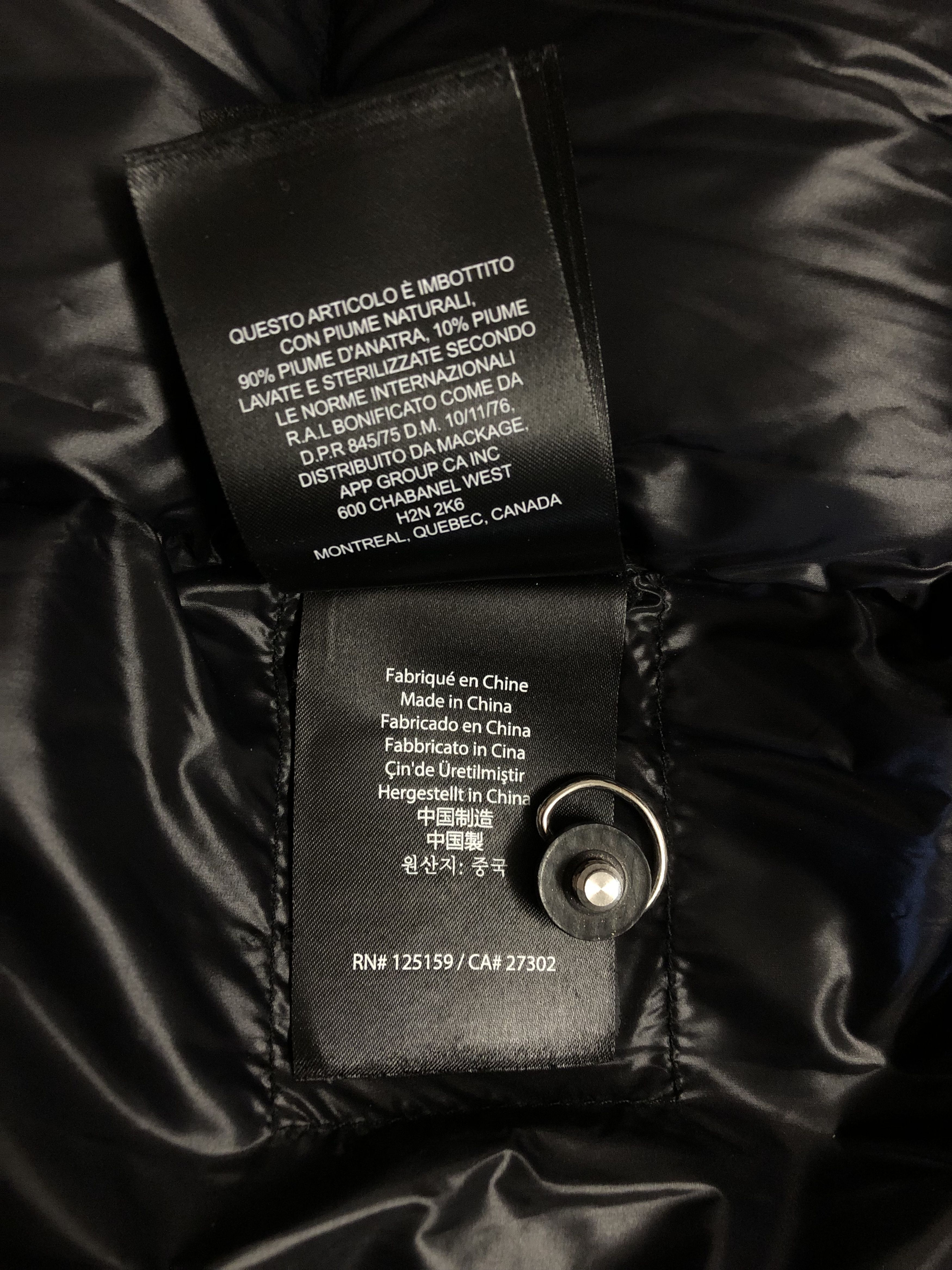 Mackage *USED* Mackage Moritz DR hood fur trim Black size 38 Medium Size US M / EU 48-50 / 2 - 12 Thumbnail