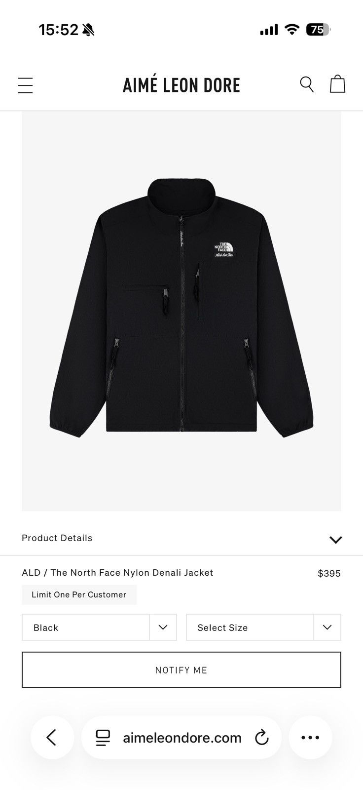 Aime Leon Dore ALD / The North Face Nylon Denali Jacket Size US S / EU 44-46 / 1 - 5 Thumbnail