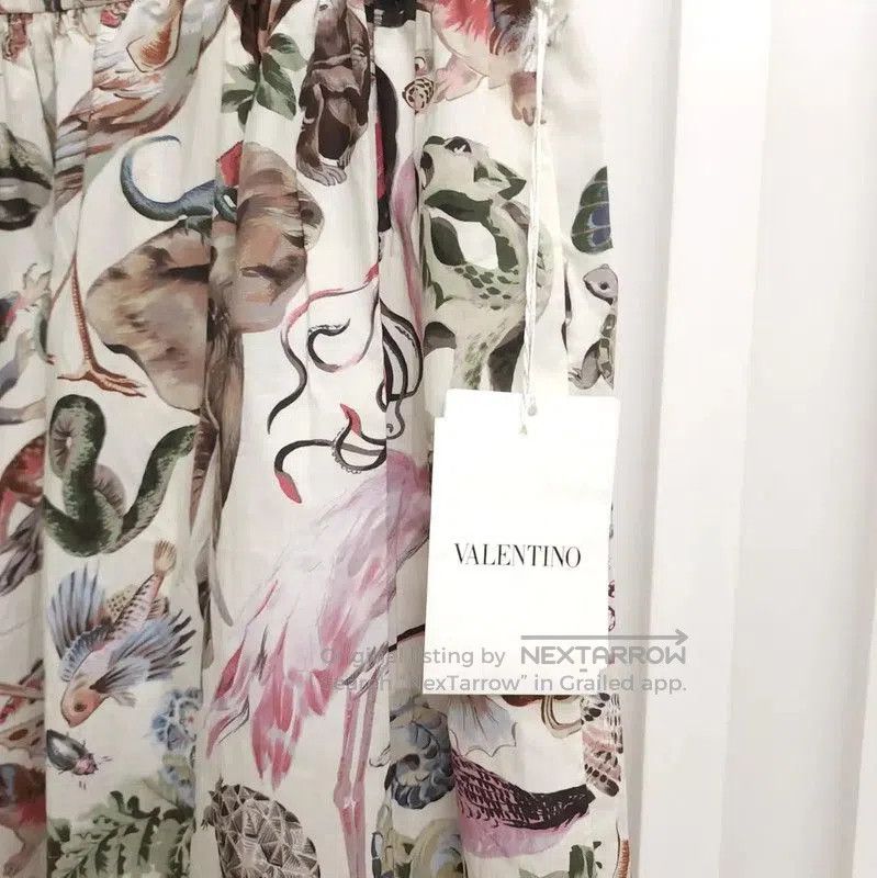 Valentino Valentino Colorful Cotton Printed Midi Skirt . Size 23" - 5 Thumbnail