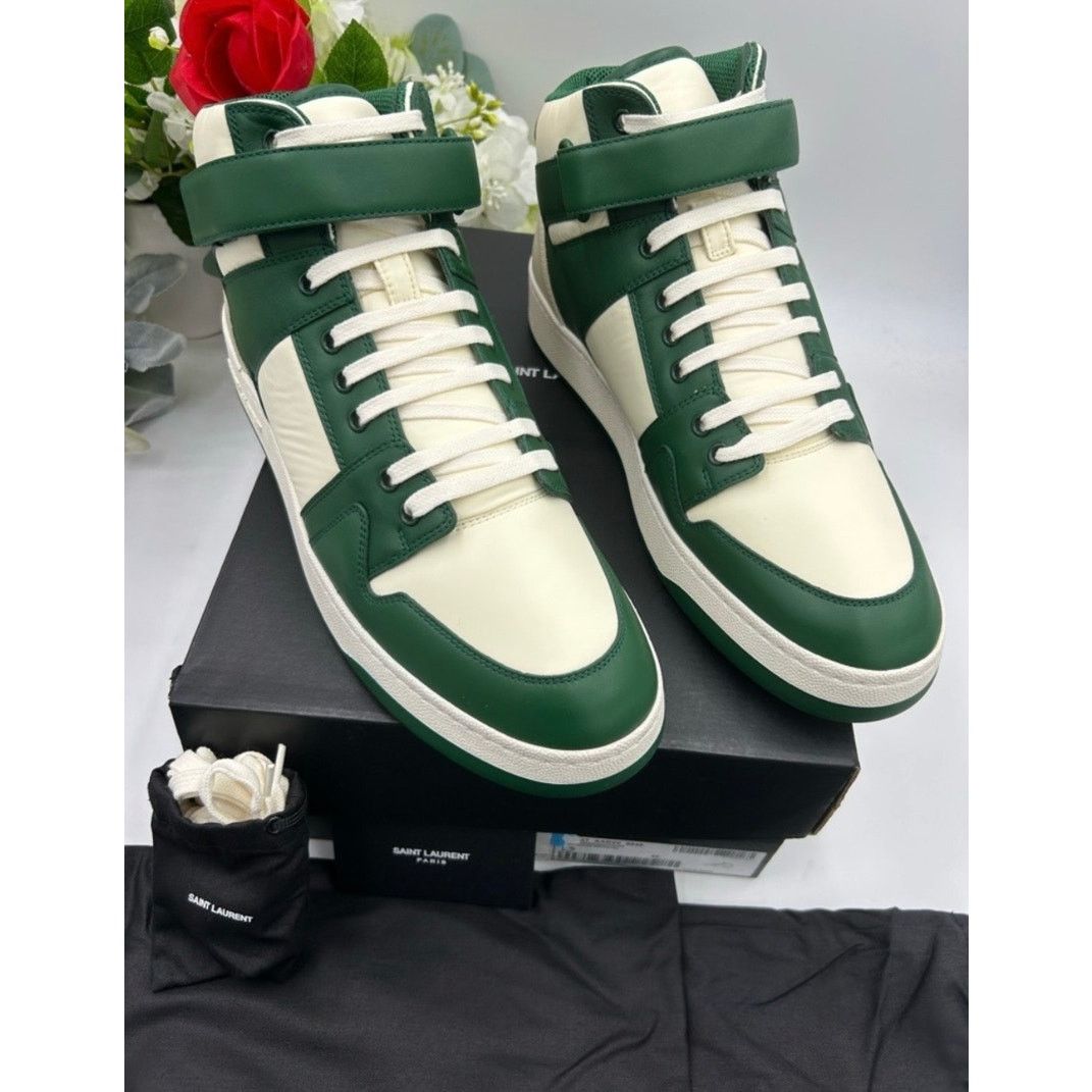 Saint Laurent Paris Saint Laurent LAX leather high top sneakers size 46/13 US Size US 13 / EU 46 - 4 Thumbnail