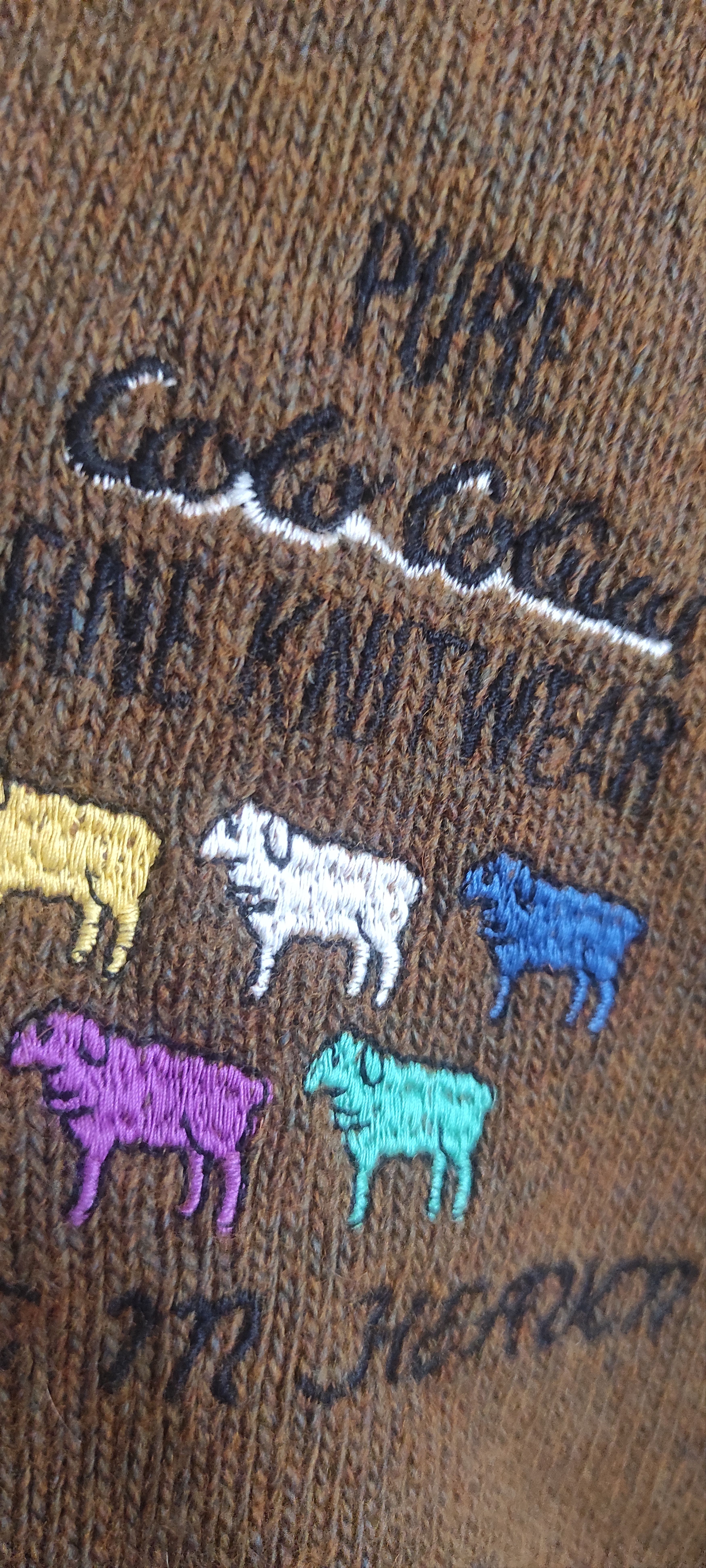 Carlo Colucci CARLO COLUCCI Jumper Graphic Sheep Wool KnitWear Sweater Size US XL / EU 56 / 4 - 14 Thumbnail