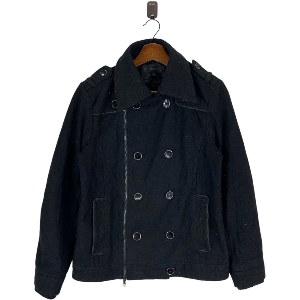 In The Attic × Japanese Brand 🔥🔥 VINTAGE IN THE ATTICS DOUBLE COLLAR BIKER JACKET Size US M / EU 48-50 / 2 - 1 Thumbnail